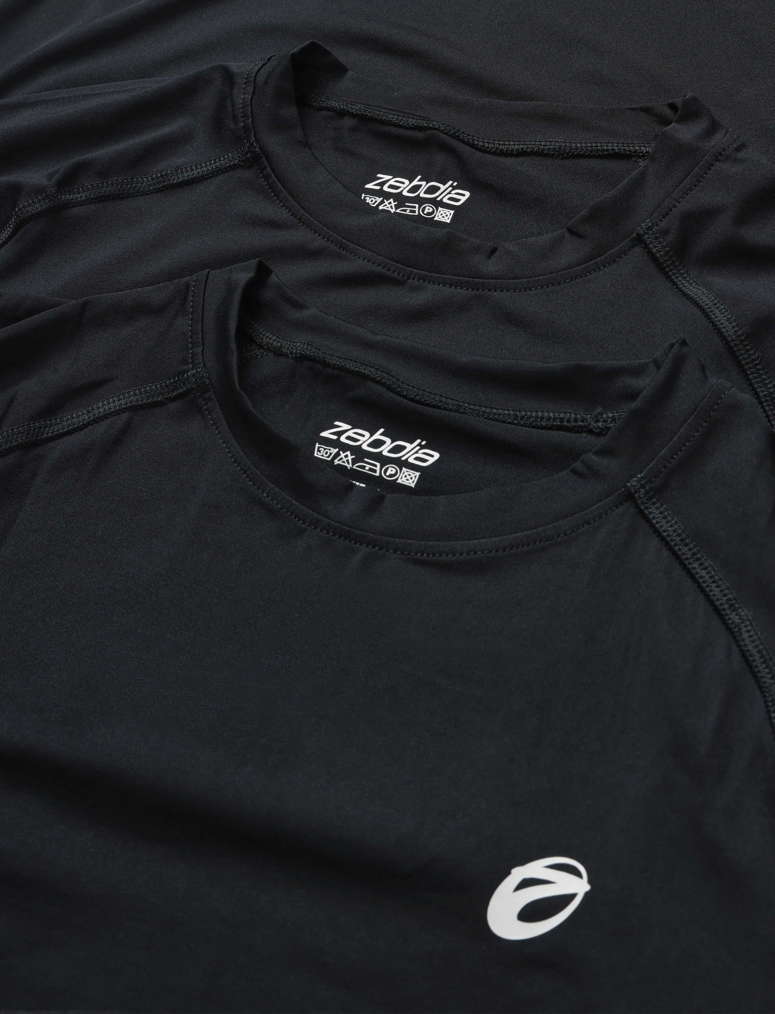 ZEBDIA - Men Longsleeved Baselayer 2-Pack - aluskihina kantavad alussärgid - black - 2