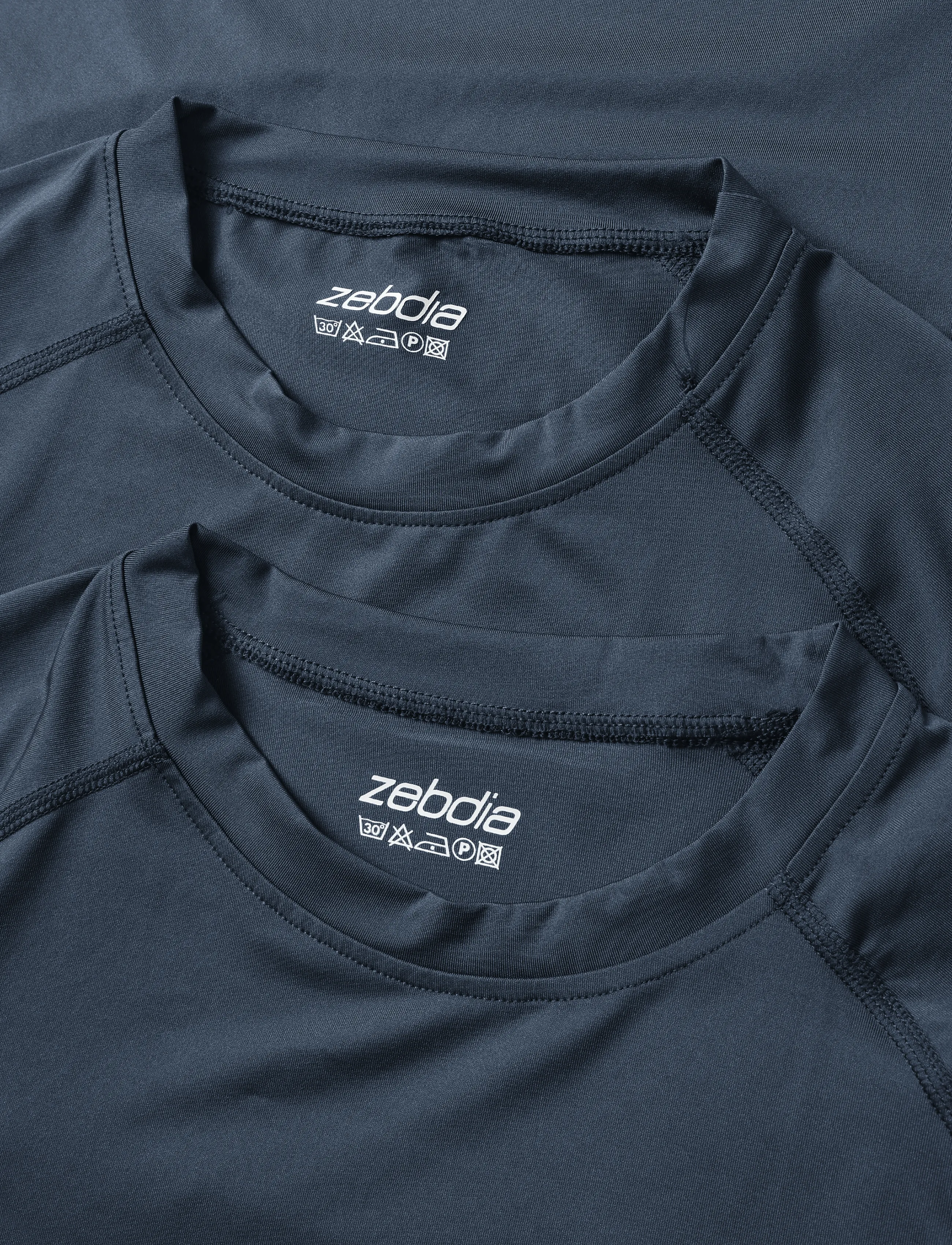 ZEBDIA - Men Longsleeved Baselayer 2-Pack - navy - 2