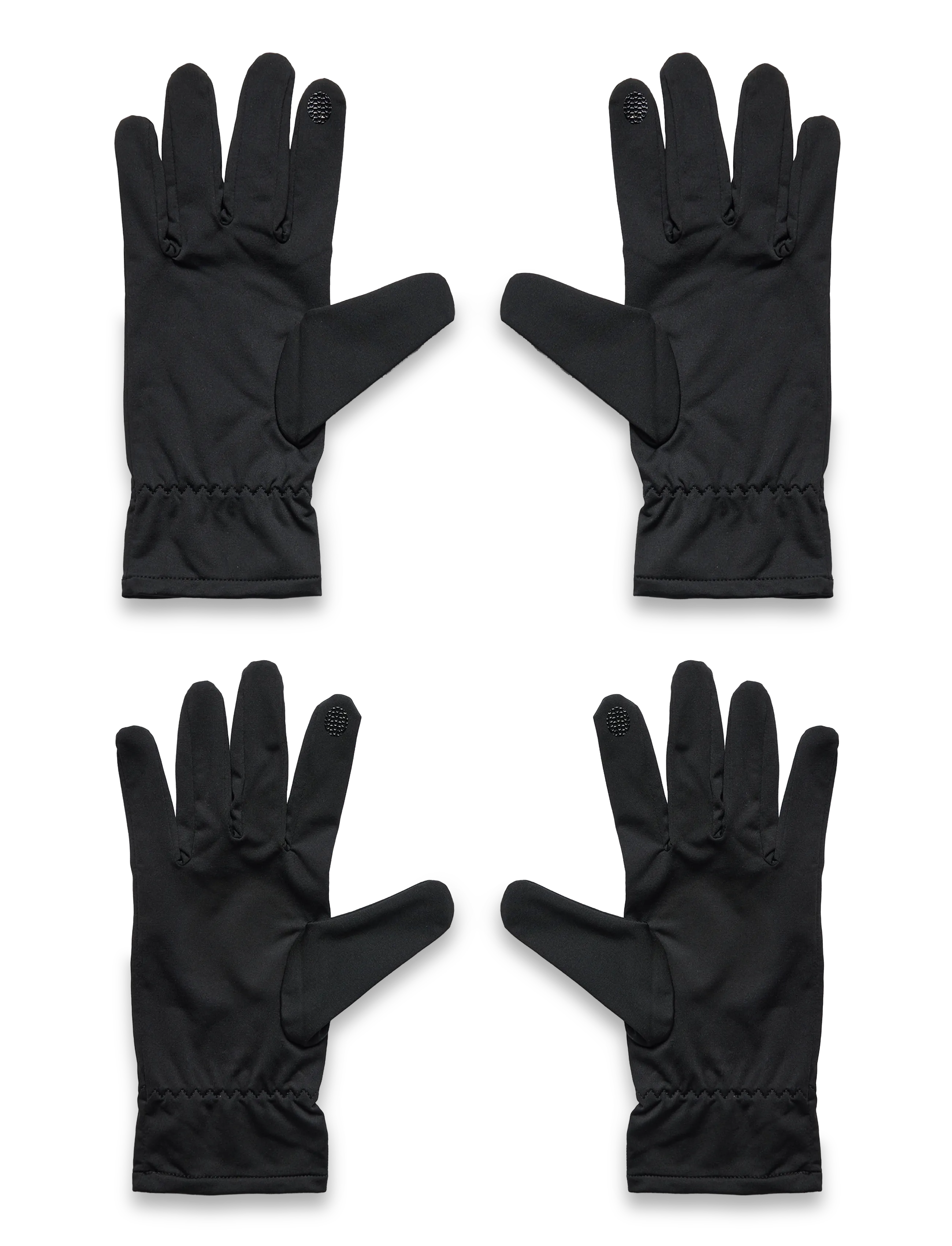 ZEBDIA - Men Sports Gloves 2-Pack - laveste priser - black - 1