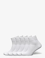 5-PK Basic Running Socks - WHITE