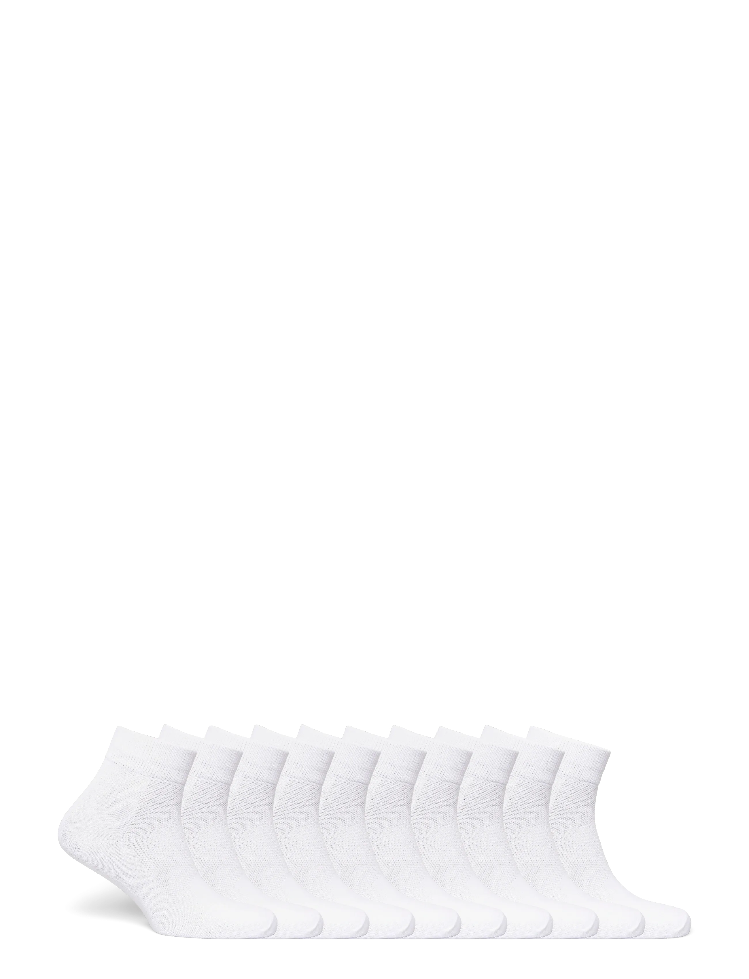 ZEBDIA - 10-PK Basic Running Socks - lowest prices - white - 1