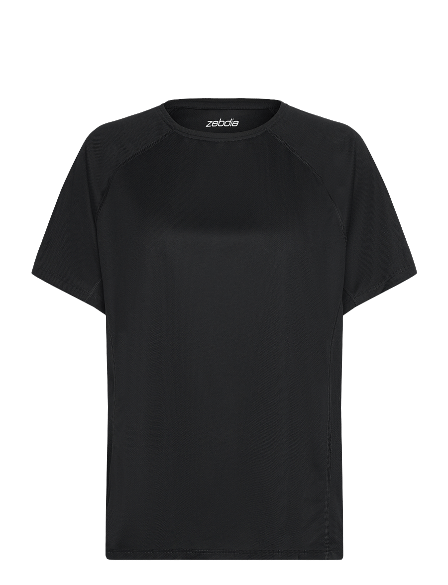 ZEBDIA - Women Sports T-Shirt - t-shirts - black - 0