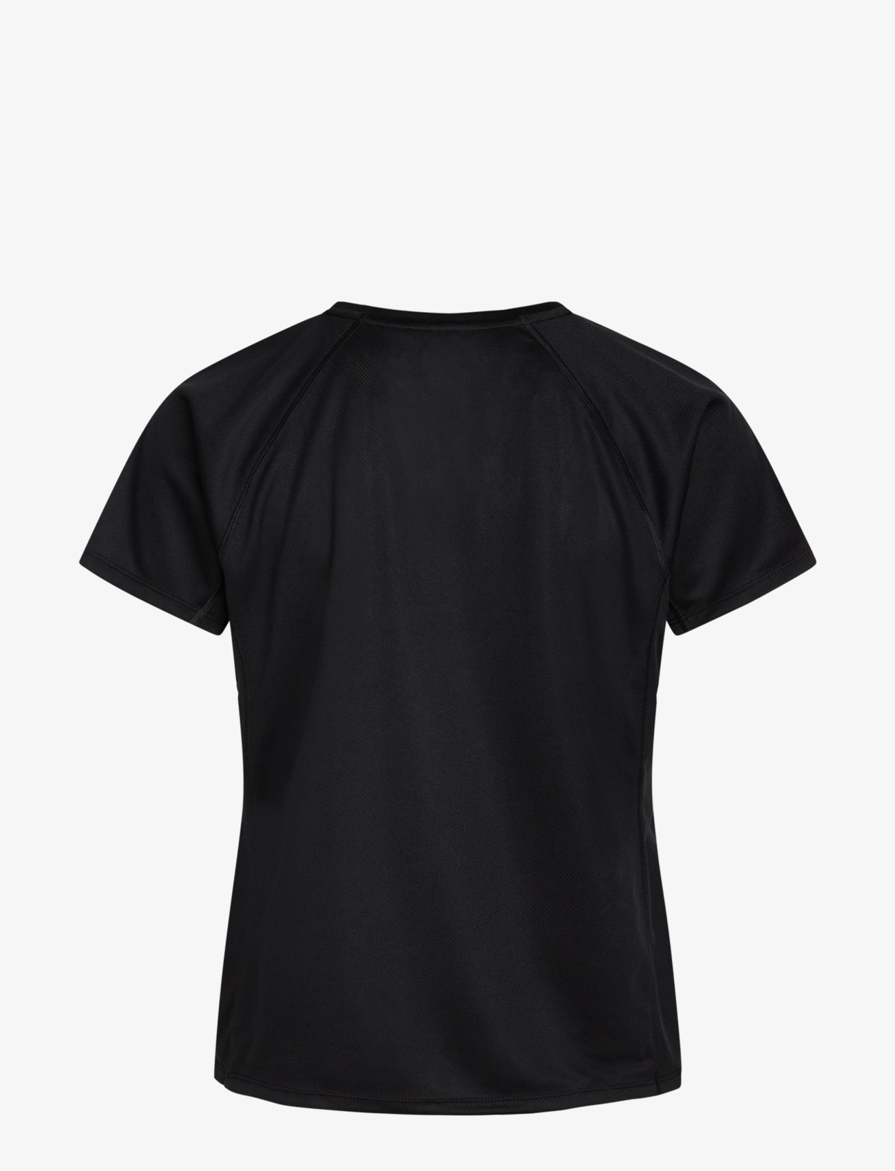 ZEBDIA - Women Sports T-Shirt with Chest Print - t-shirts - black - 2