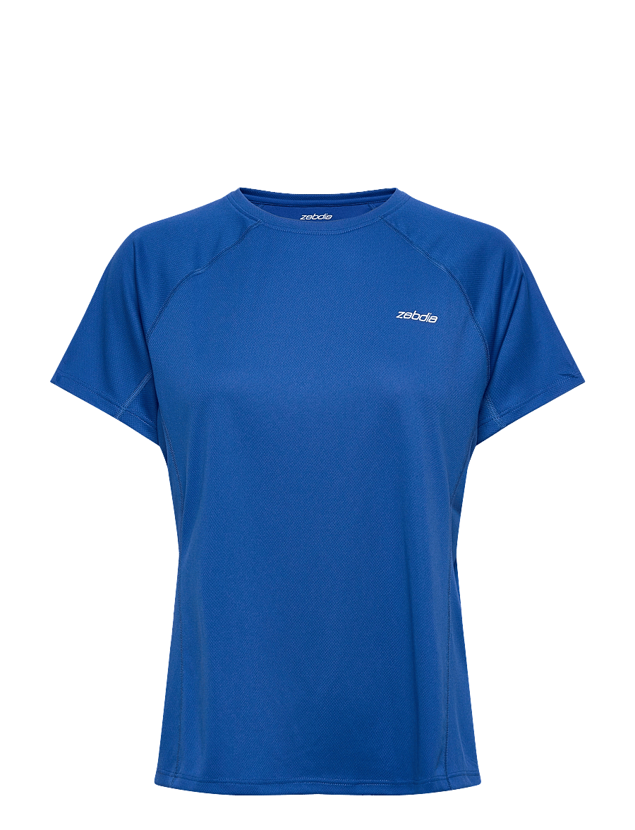 ZEBDIA - Women Sports T-Shirt with Chest Print - t-shirts - cobalt - 0