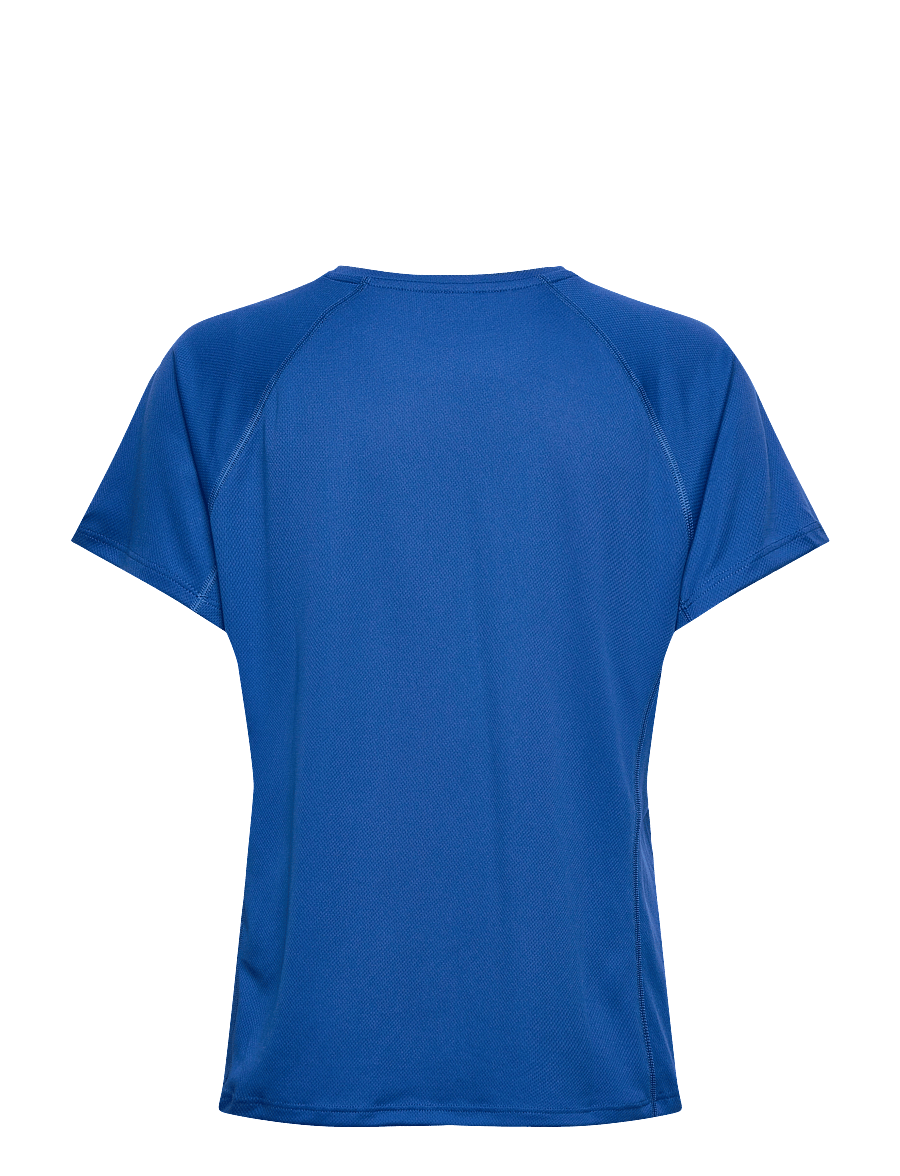 ZEBDIA - Women Sports T-Shirt with Chest Print - t-shirts - cobalt - 1