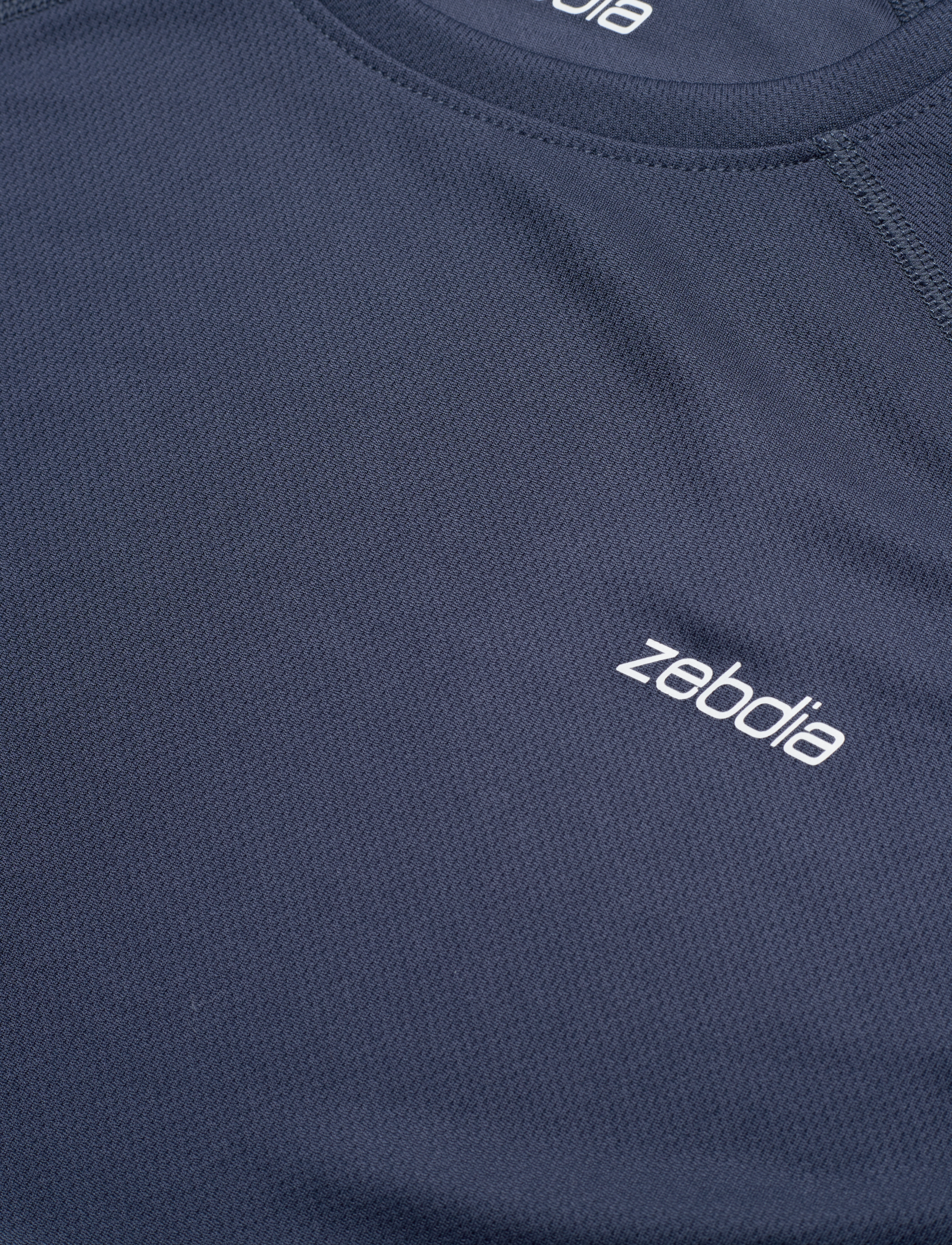 ZEBDIA - Women Sports T-Shirt with Chest Print - t-shirts - navy - 2