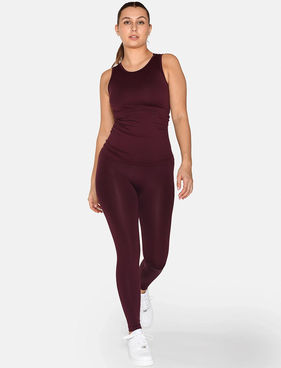 ZEBDIA - Women Seamless Tank Top "Rib" - mažiausios kainos - wine tasting - 0