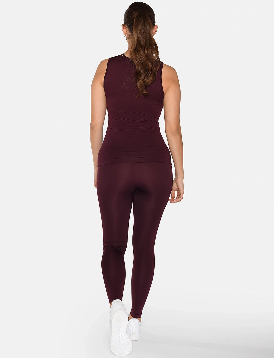 ZEBDIA - Women Seamless Tank Top "Rib" - mažiausios kainos - wine tasting - 3