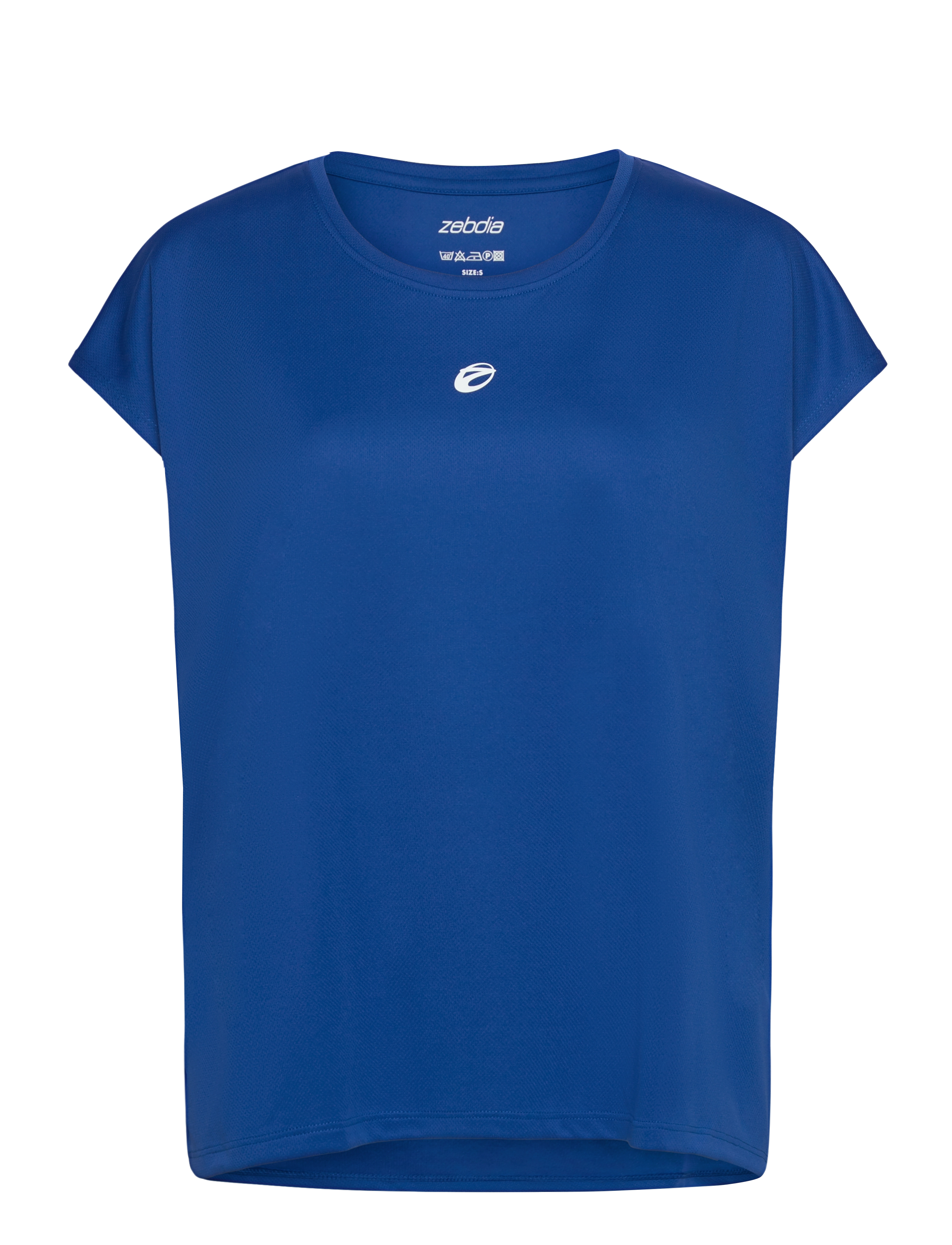 ZEBDIA Women Loose Fit T-Shirt - ZEBDIA - COBALT / blue