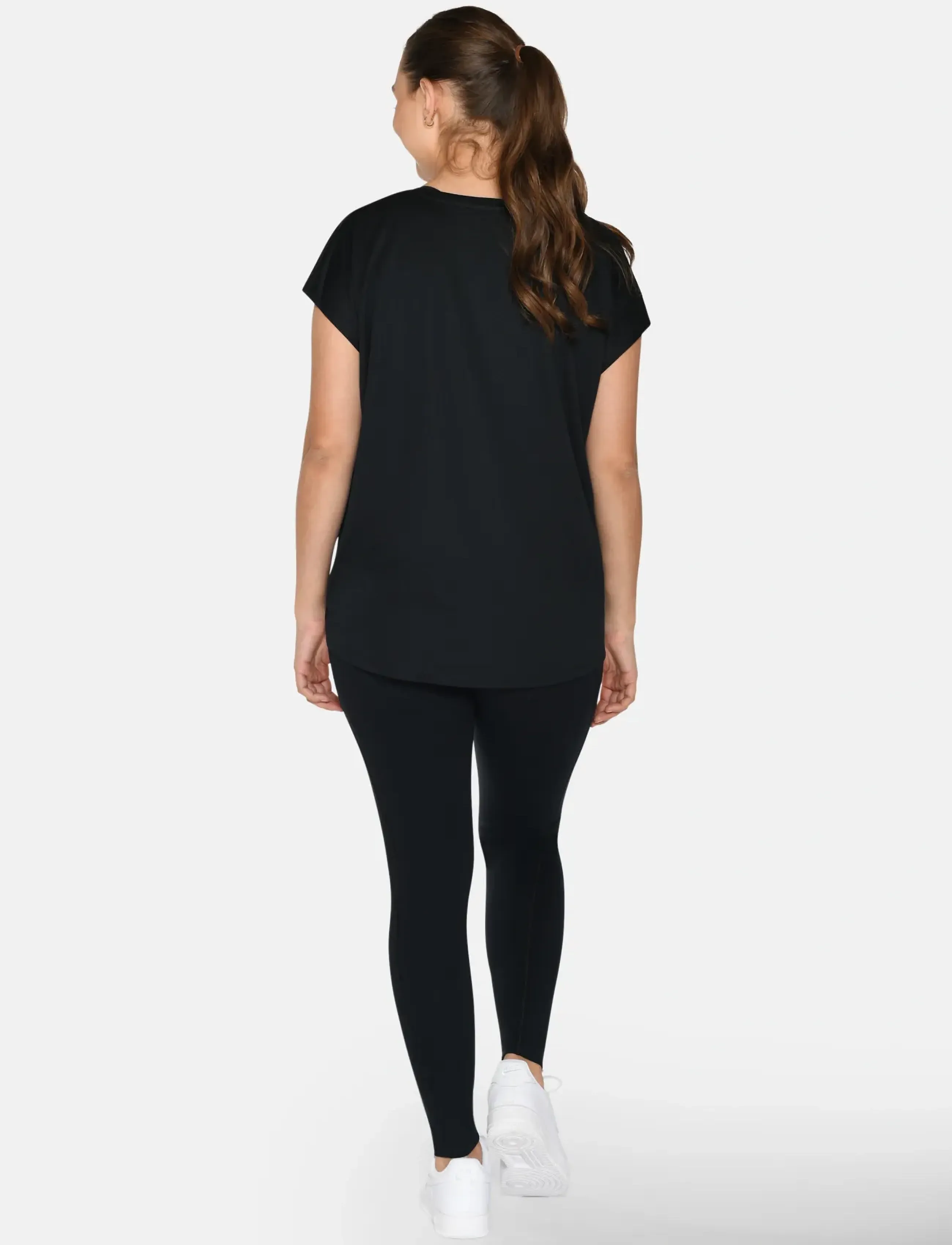 ZEBDIA - Women Loose Fit T-Shirt 2-Pack - t-shirts - black - 4