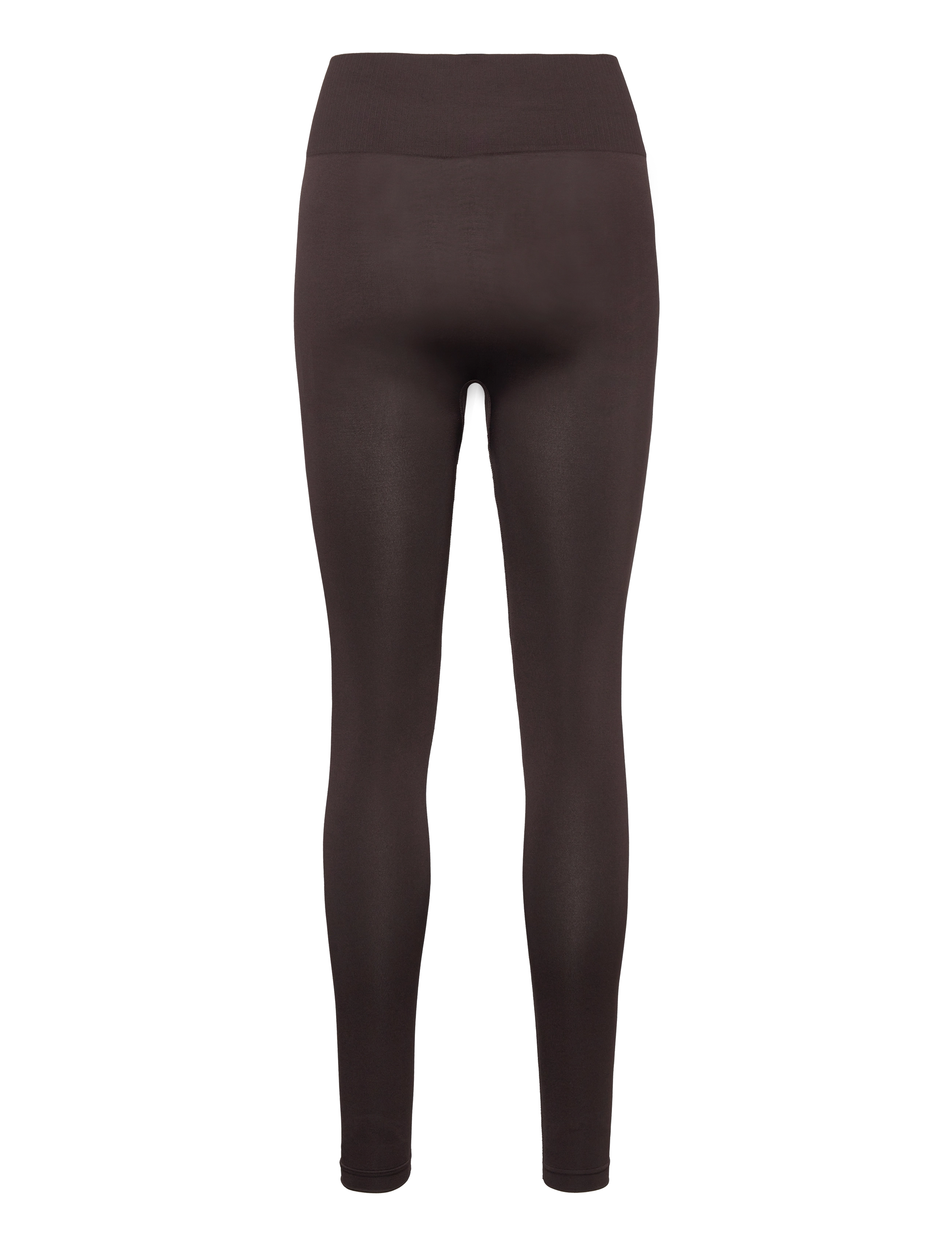 ZEBDIA - Women Seamless Plain Leggings - fuld længde - black coffee - 1