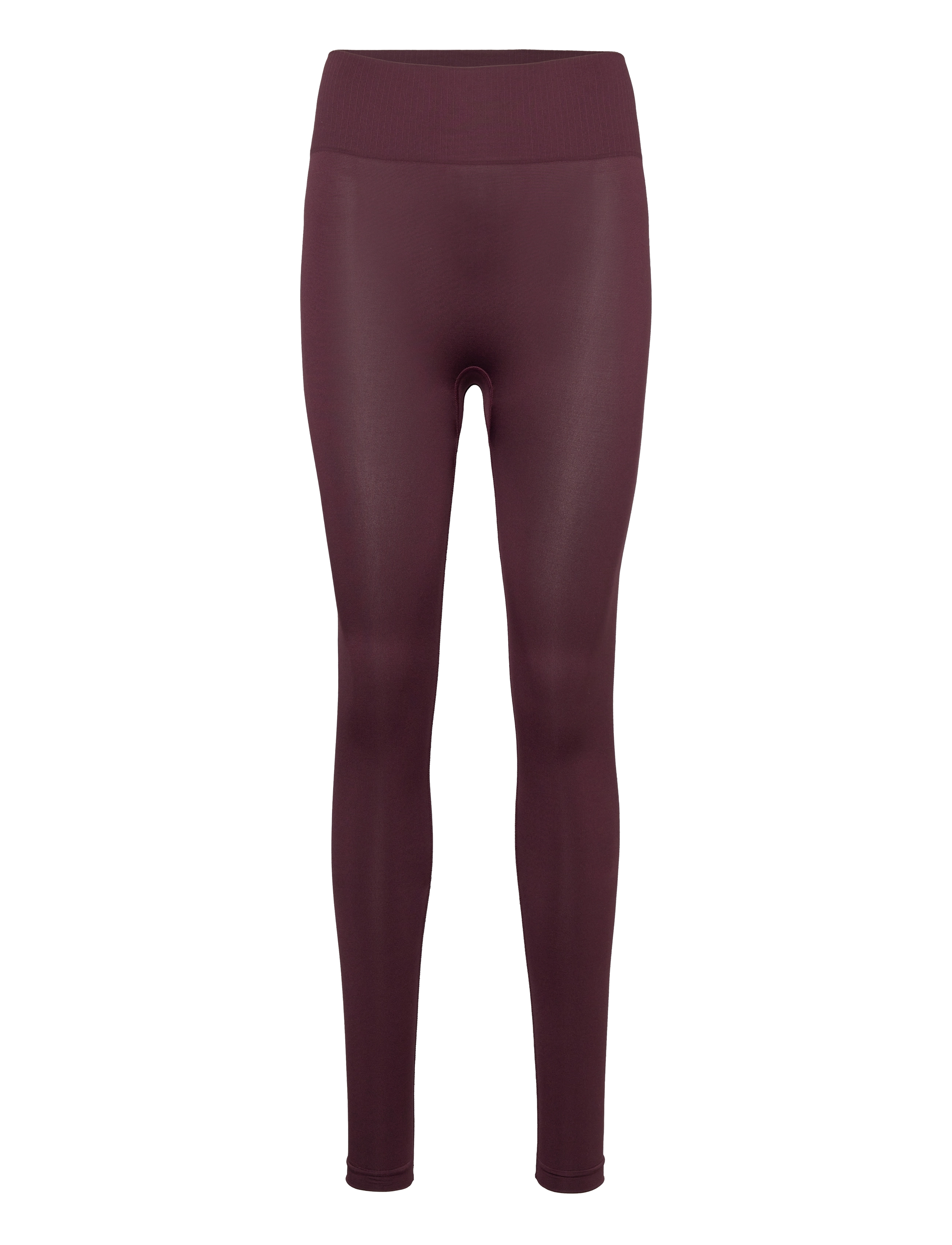 ZEBDIA Women Seamless Plain Leggings - ZEBDIA - WINE TASTING / burgundy
