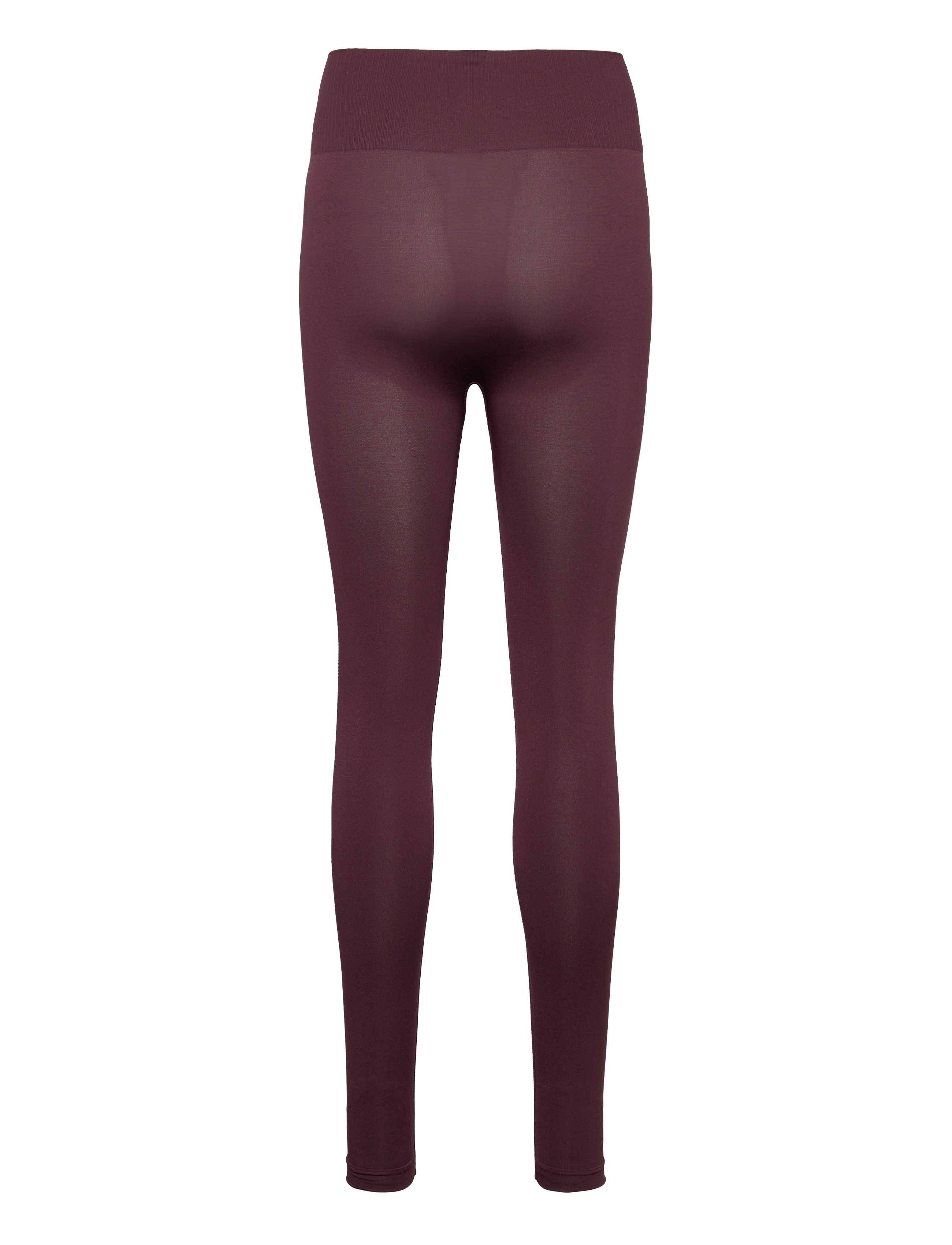 ZEBDIA - Women Seamless Plain Leggings - fuld længde - wine tasting - 1