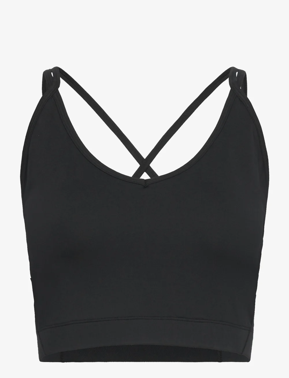 ZEBDIA - Sports Bra w. Slim Strap - tank tops - black - 0