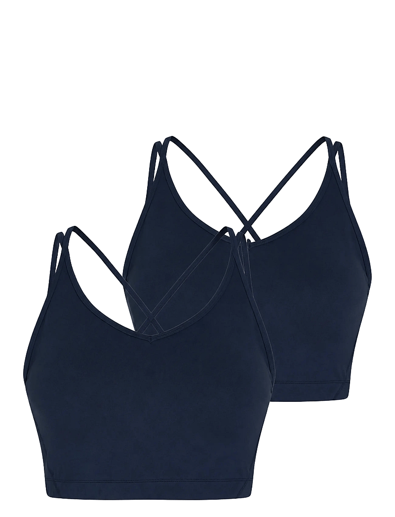 ZEBDIA - Sports Bra w. Slim Strap 2-Pack - sports-bh'er - navy - 1