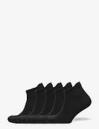 5-PK Ancle Running Socks - BLACK