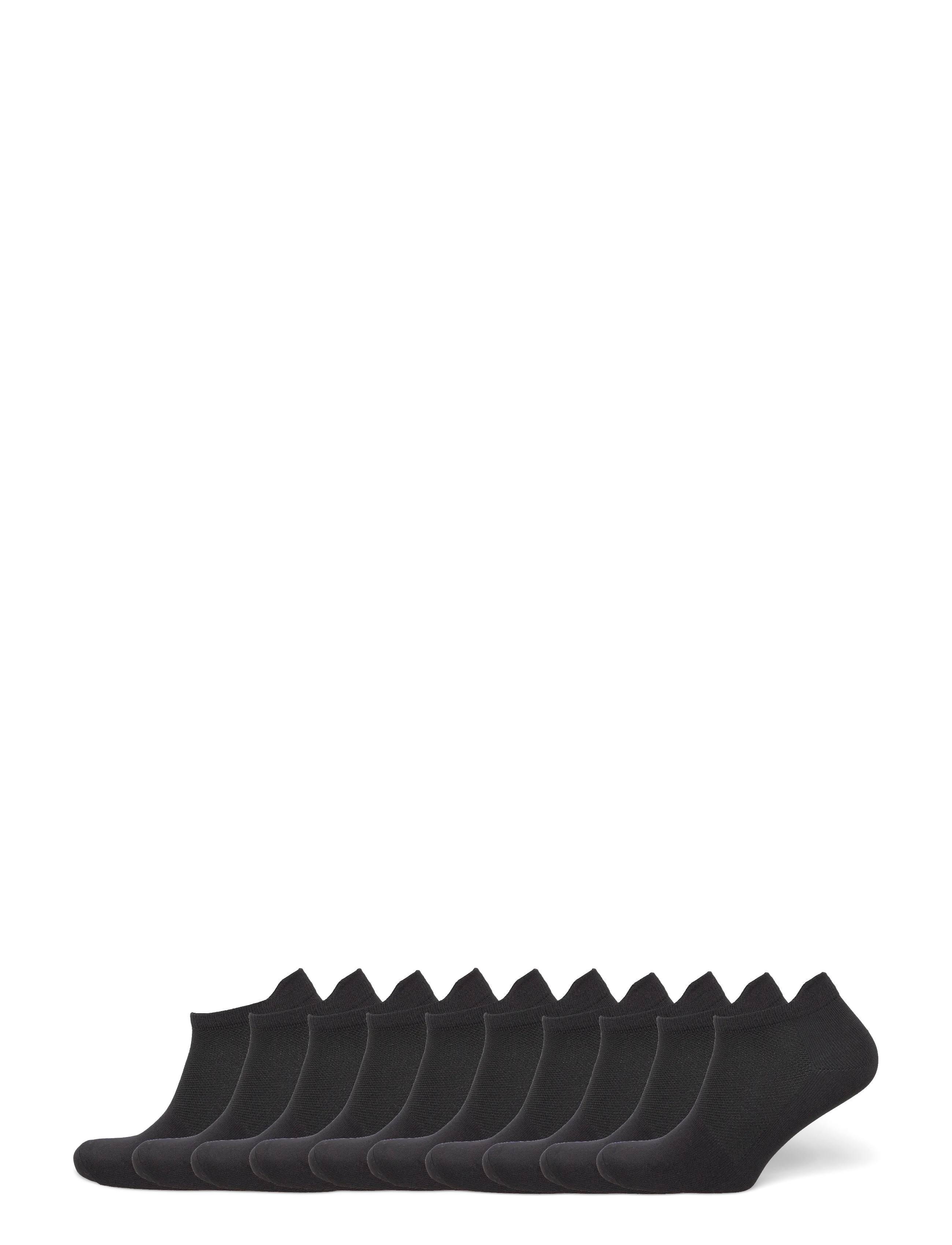 ZEBDIA 10-PK Ancle Running Socks - ZEBDIA - BLACK / black