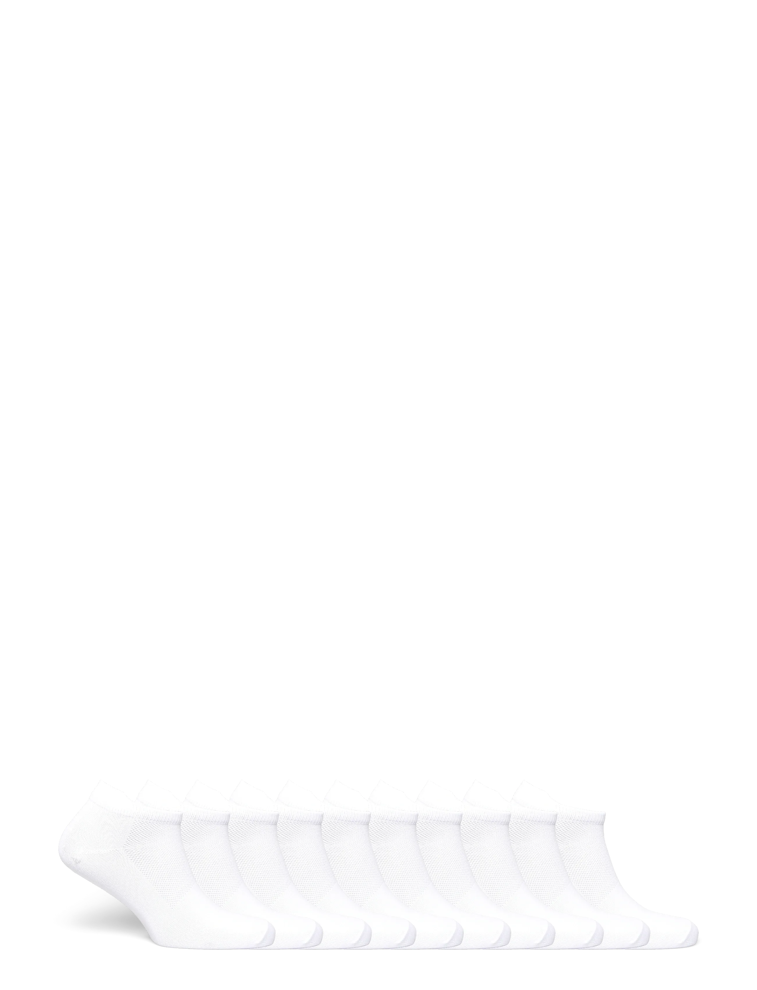ZEBDIA - 10-PK Ancle Running Socks - madalaimad hinnad - white - 1
