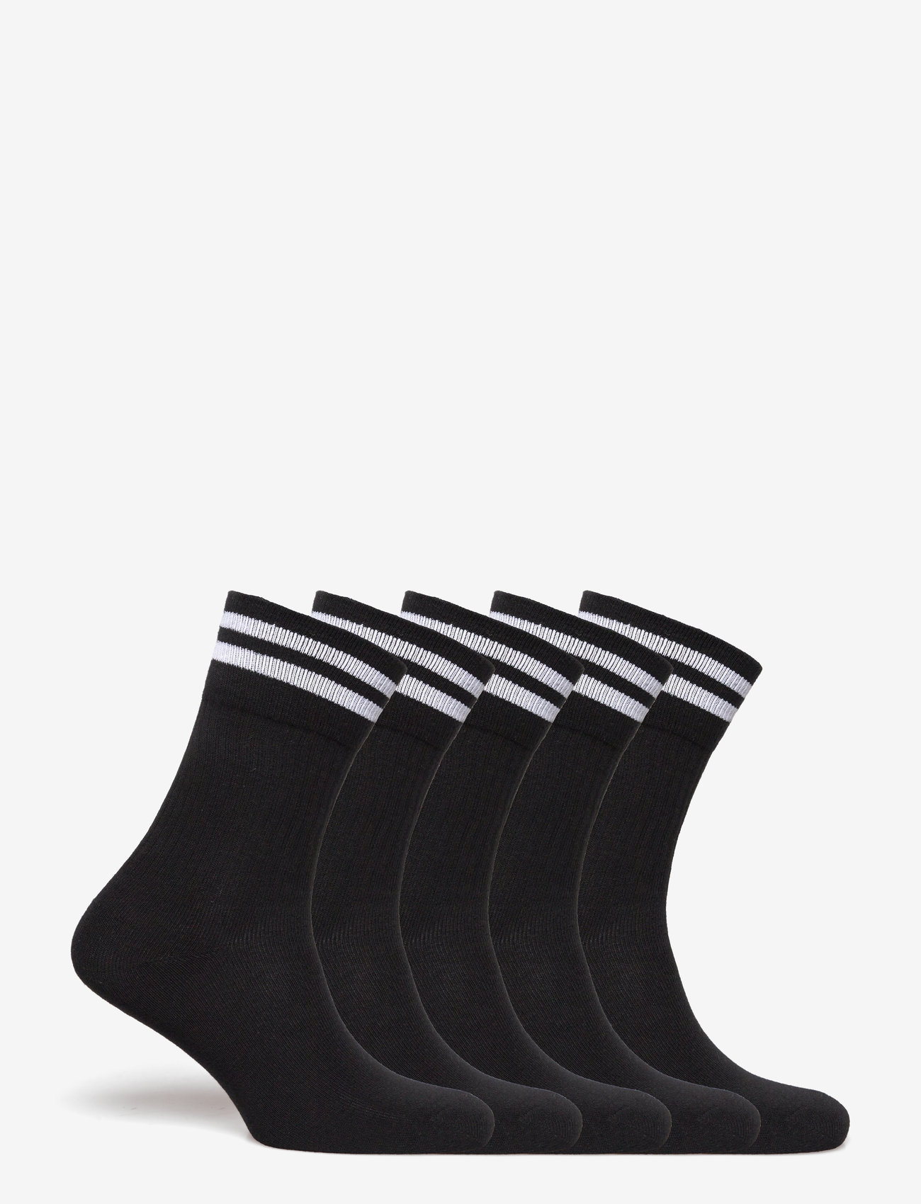 ZEBDIA - 5-PK Tennis Socks with Stripes - sportsocken - black - 1