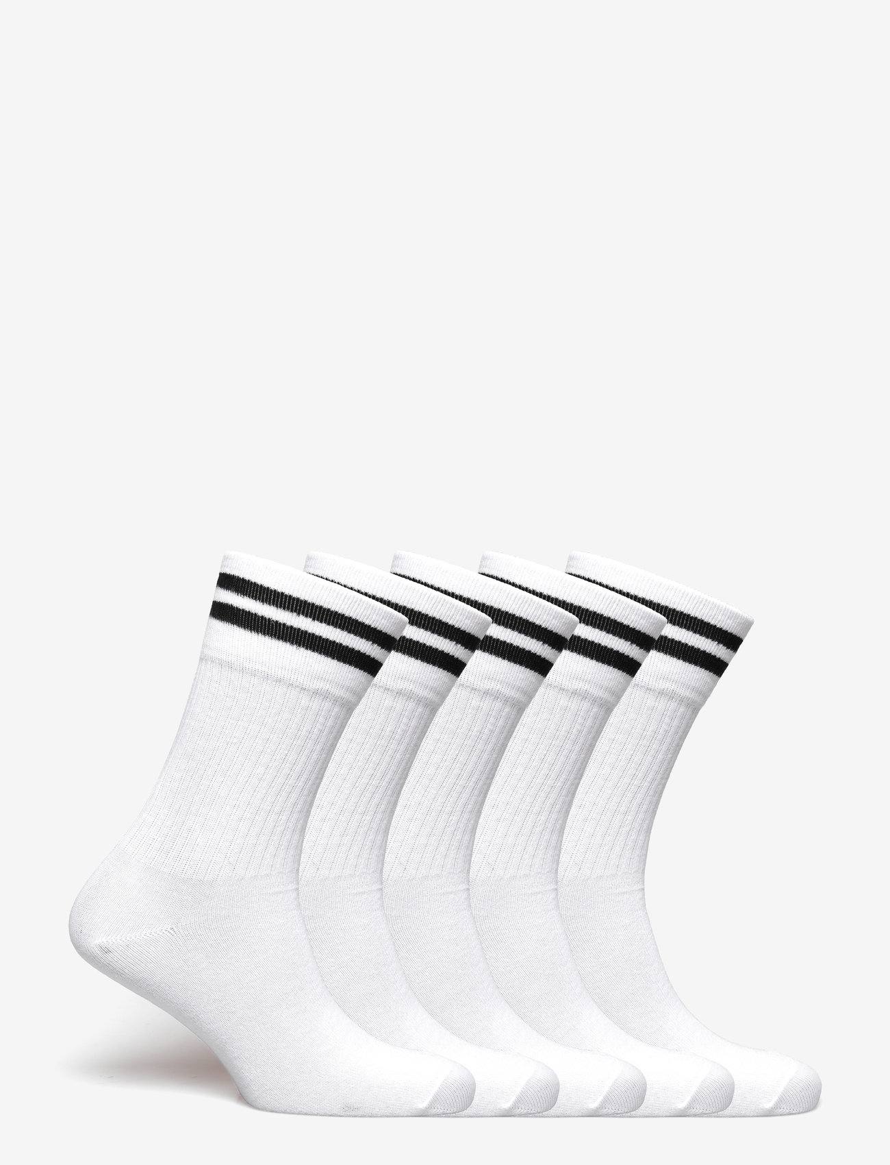 ZEBDIA - 5-PK Tennis Socks with Stripes - sporta zeķes - white - 1