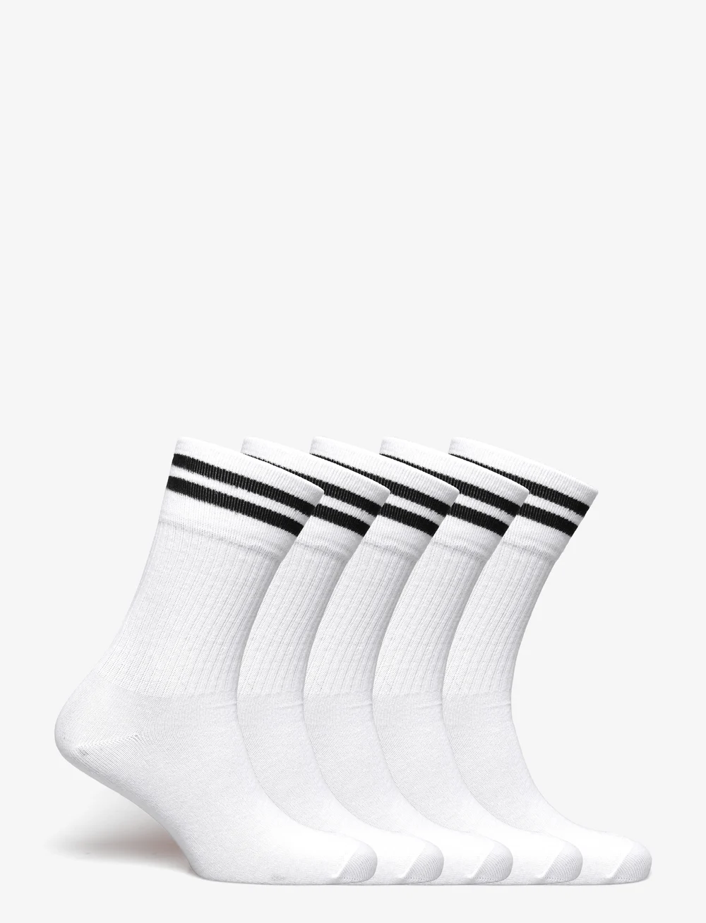 ZEBDIA - 5-PK Tennis Socks with Stripes - sportstrømper - white - 1