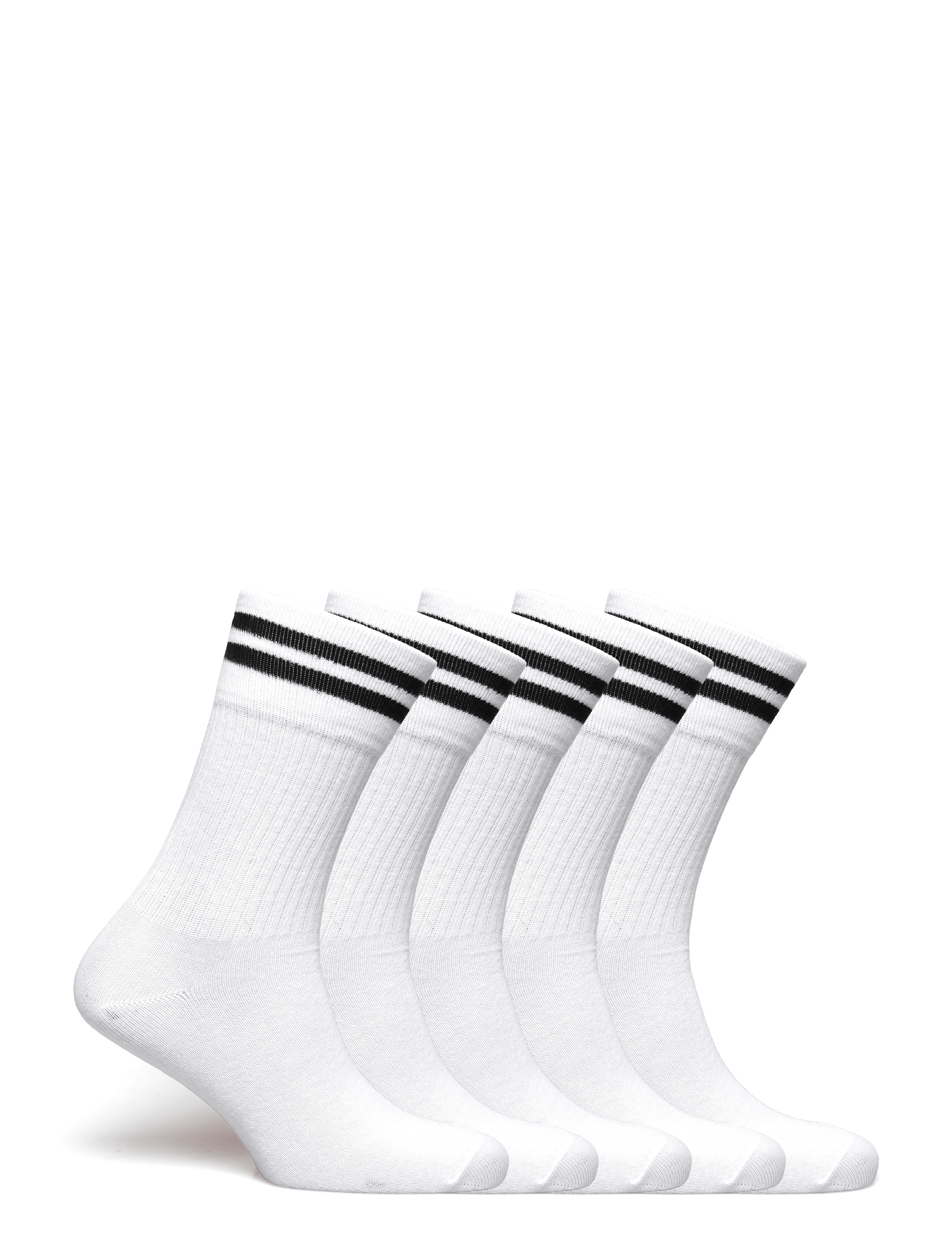 ZEBDIA - 5-PK Tennis Socks with Stripes - spordisokid - white - 1