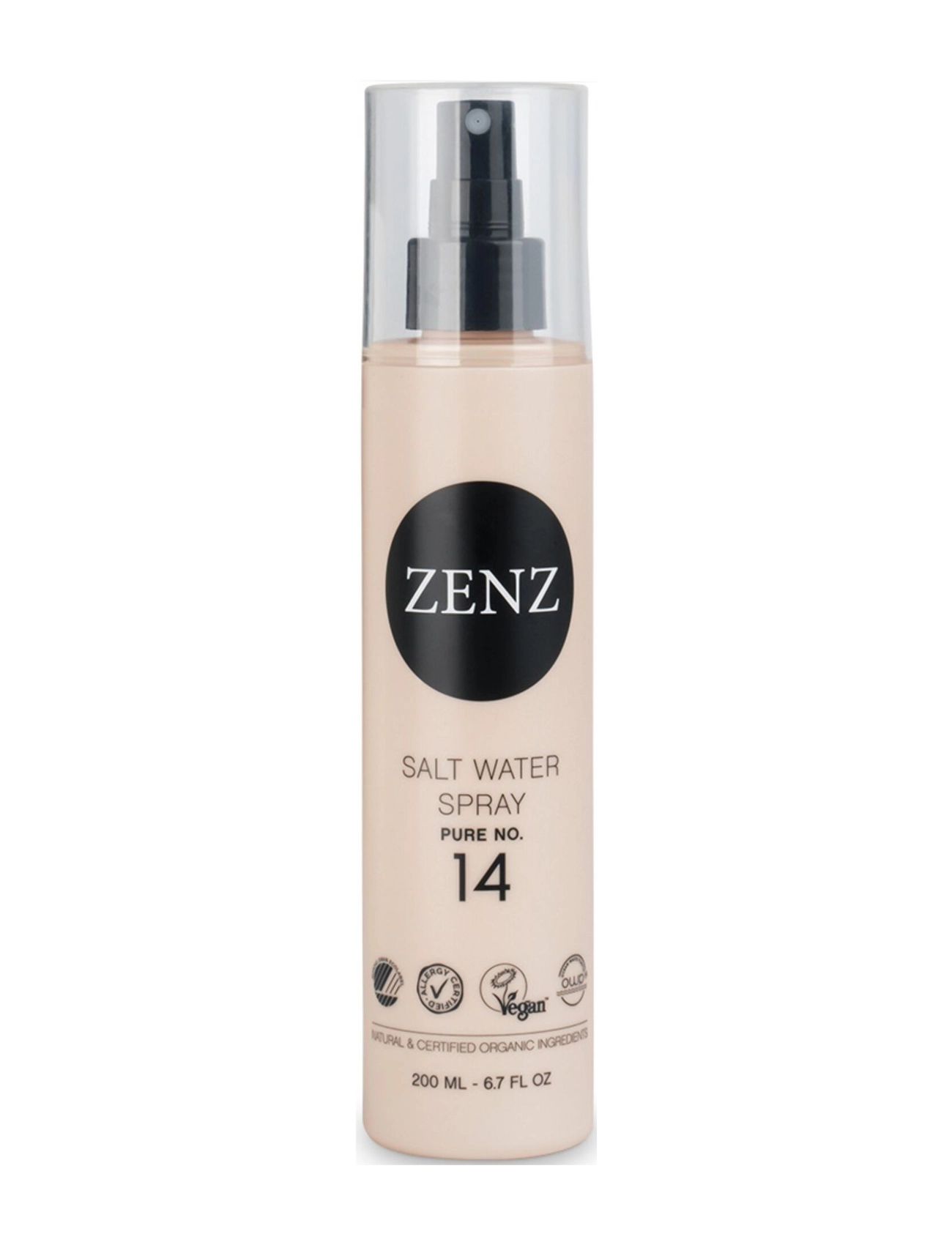 ZENZ Styling 14 Salt Water Spray Pure 200 Ml, Saltspray, Nude, Str: 200 ml