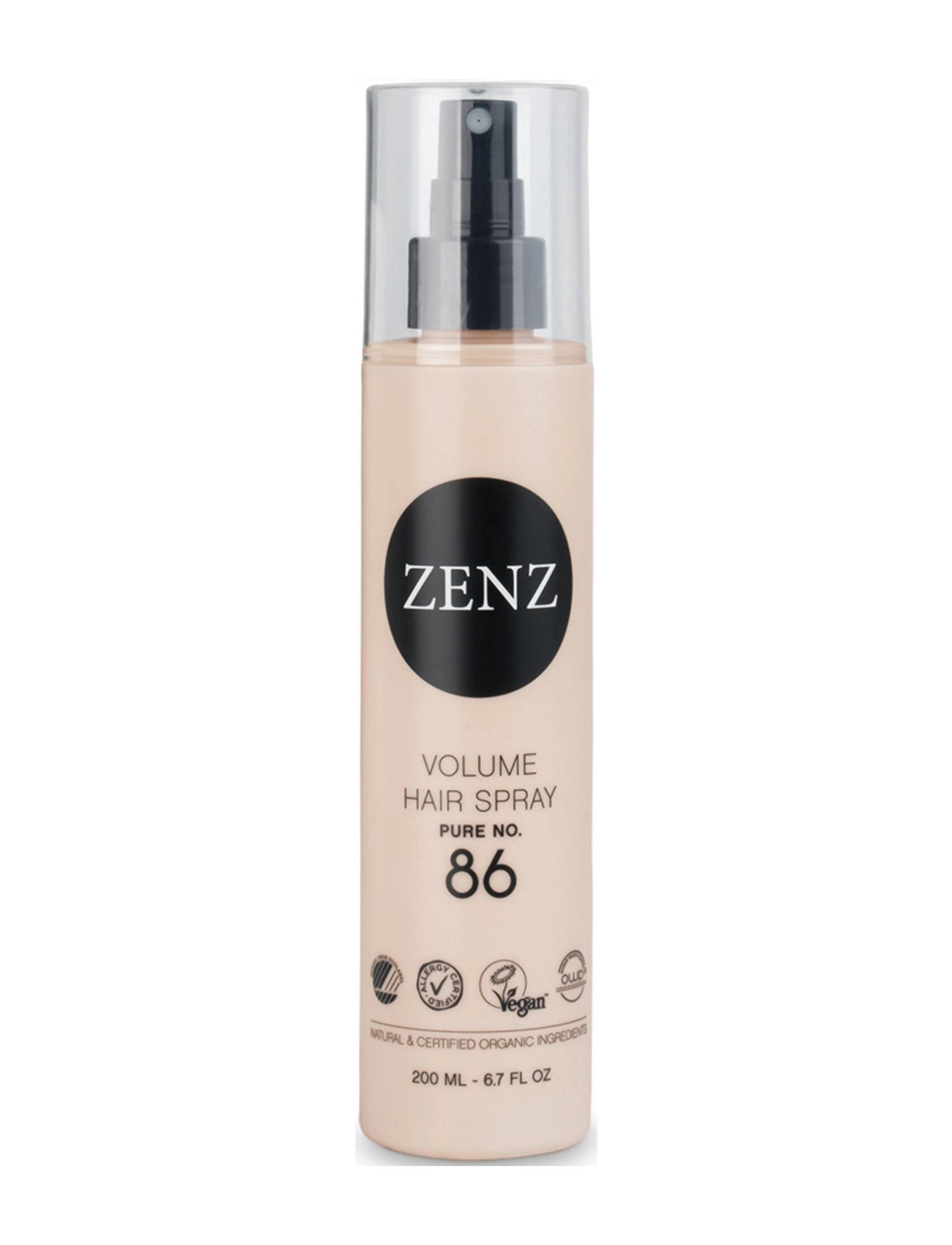 ZENZ Styling 86 Volume Hair Spray Medium Hold 200 ML - Hårprodukter - CLEAR / undefined
