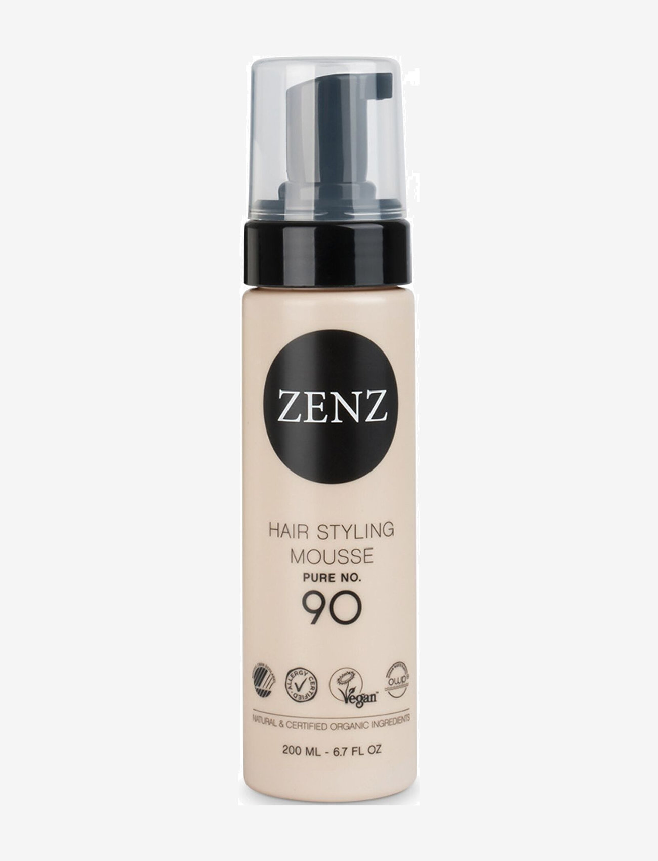 ZENZ - Styling 90 Volume Mousse Pure 200 ML - hårmousse - clear - 0
