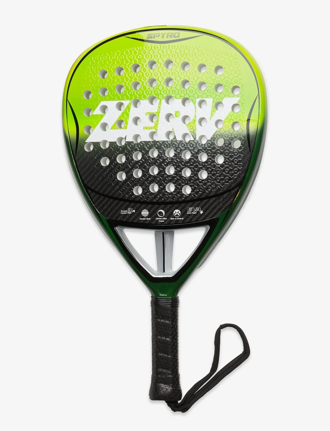 Zerv - ZERV Spyro Team Light - padel tenisa raketes - black/green - 0
