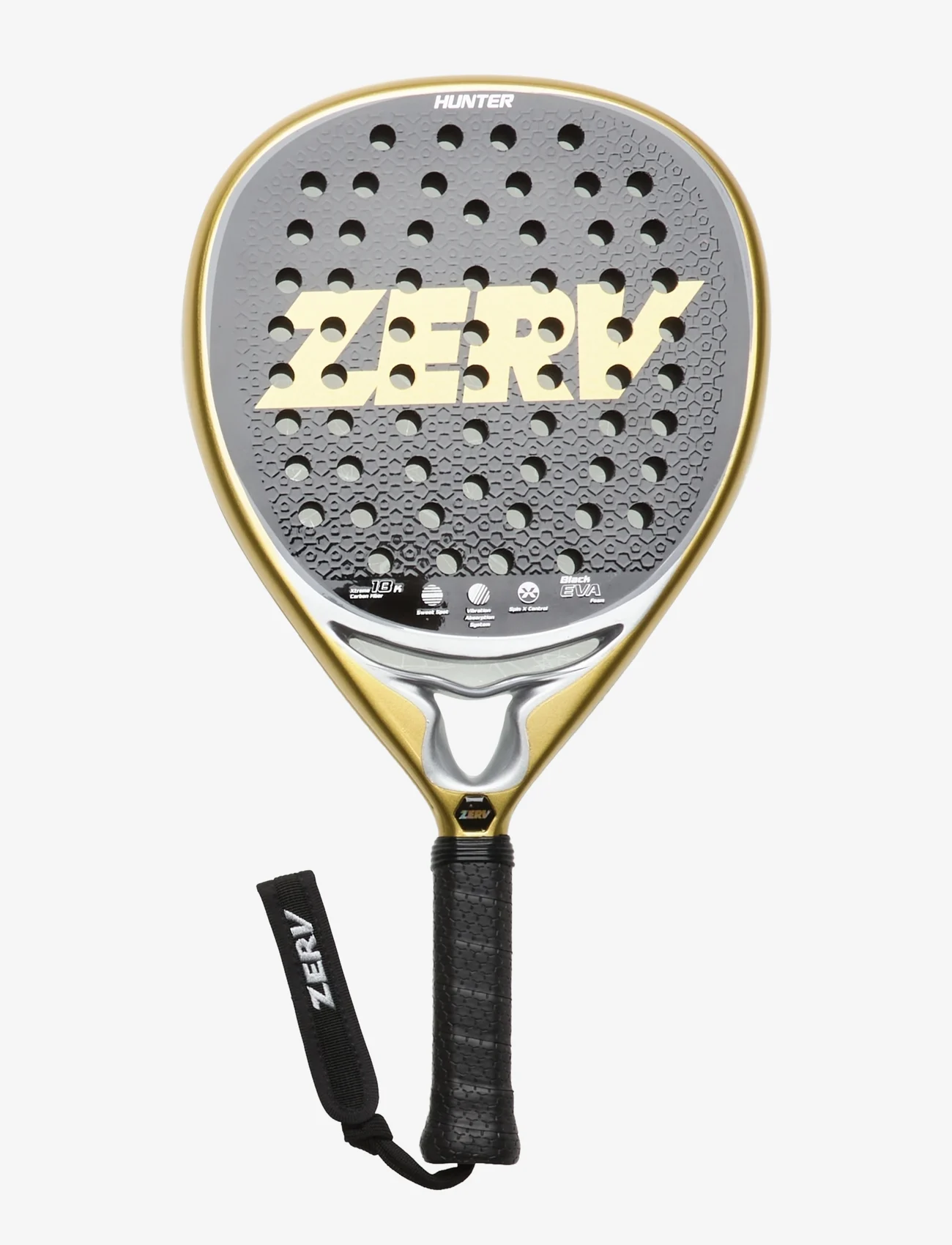 Zerv - ZERV Hunter Luxury Precision - padel tenisa raketes - black/gold - 0