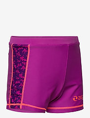 ZigZag - Logone UVA Girls Swim Shorts - summer savings - purple flower - 3