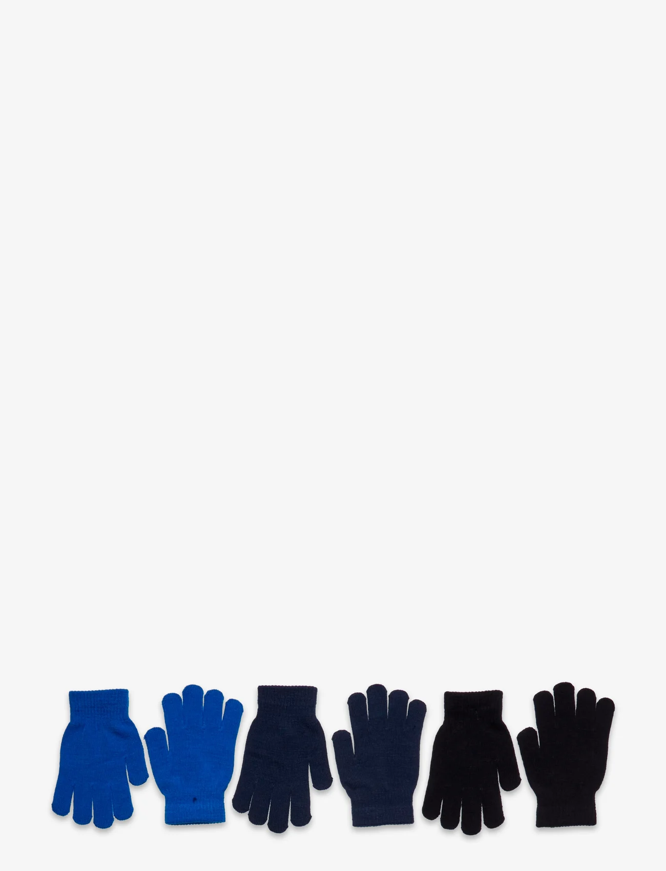 ZigZag - Neckar Knitted 3-Pack Gloves - lägsta priserna - navy blazer - 0