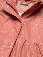 ZigZag - Mira Printed PU Jacket - rain jackets - light mahogany - 6