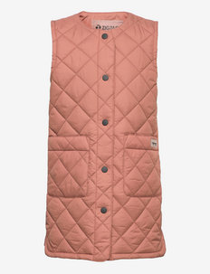 Maggie Long Quilted Vest, ZigZag
