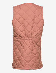 ZigZag - Maggie Long Quilted Vest - barn - nutmeg - 1