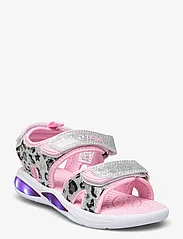ZigZag - Flouer Kids Sandal W/lights - kesälöytöjä - silver pink - 0