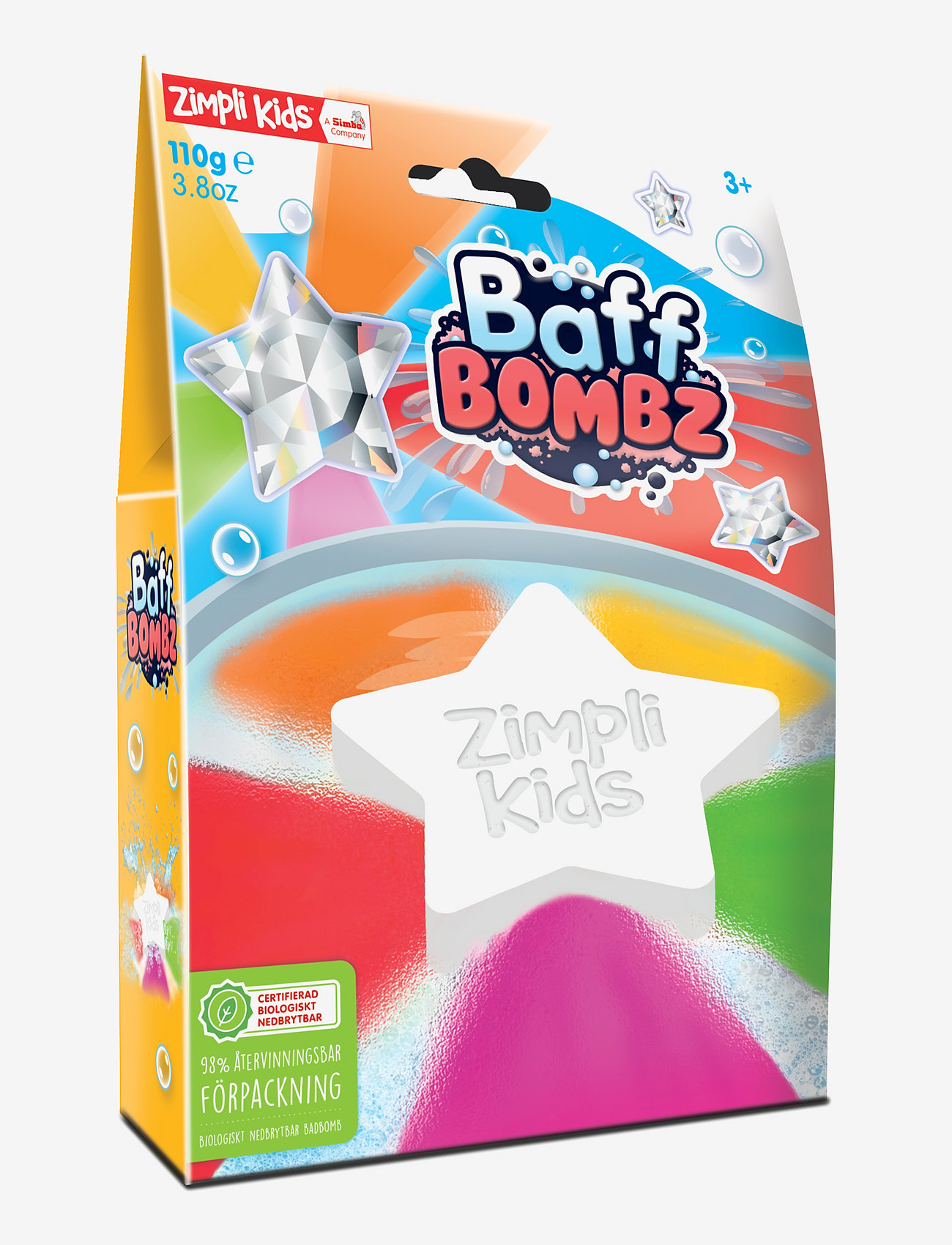 Zimpli kids - Zimpli Kids Baff Bombz Stjerne - badeleker - multi coloured - 0