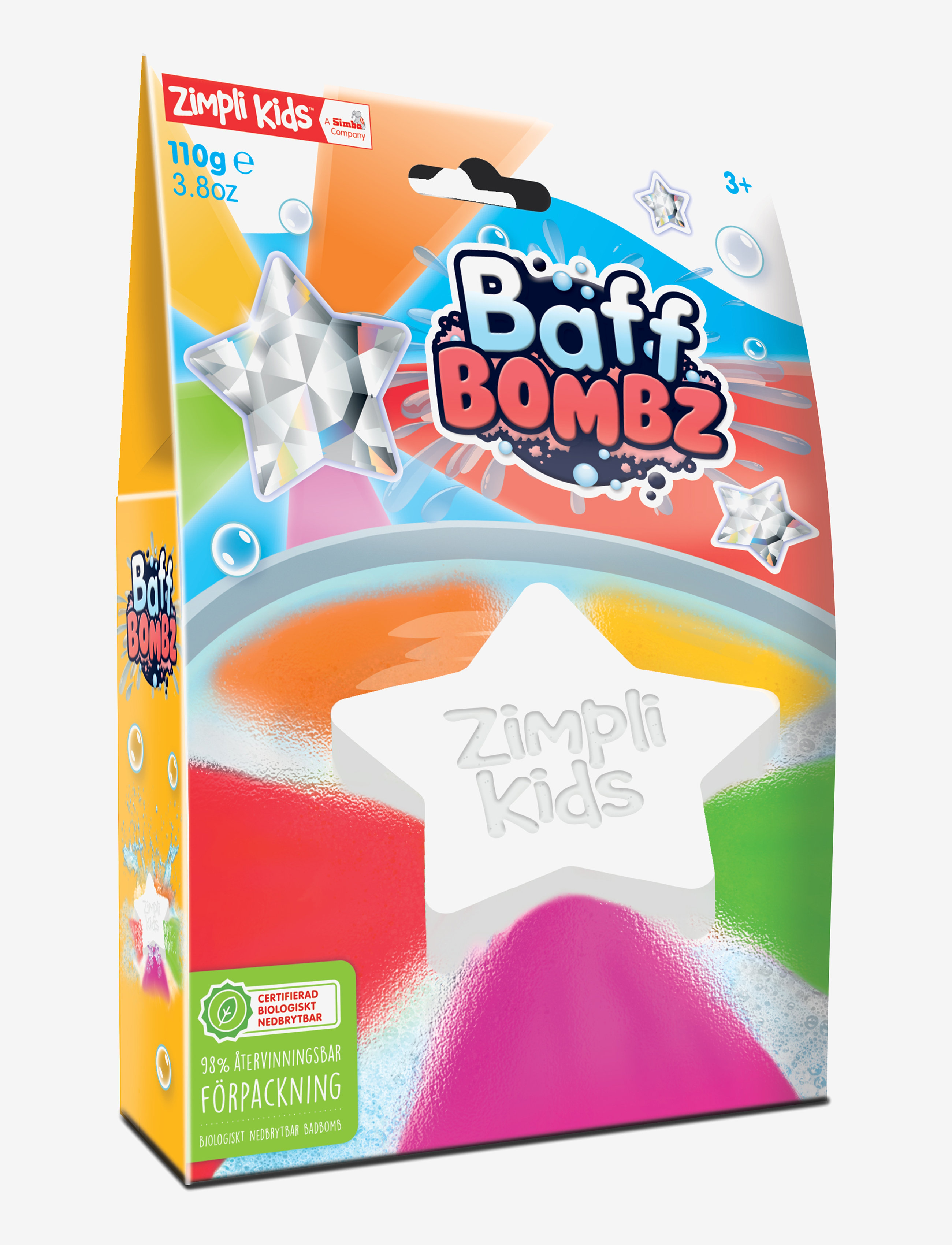 Zimpli kids Zimpli Kids Baff Bombz Stjärna - 4 for 3 - MULTI COLOURED / multi