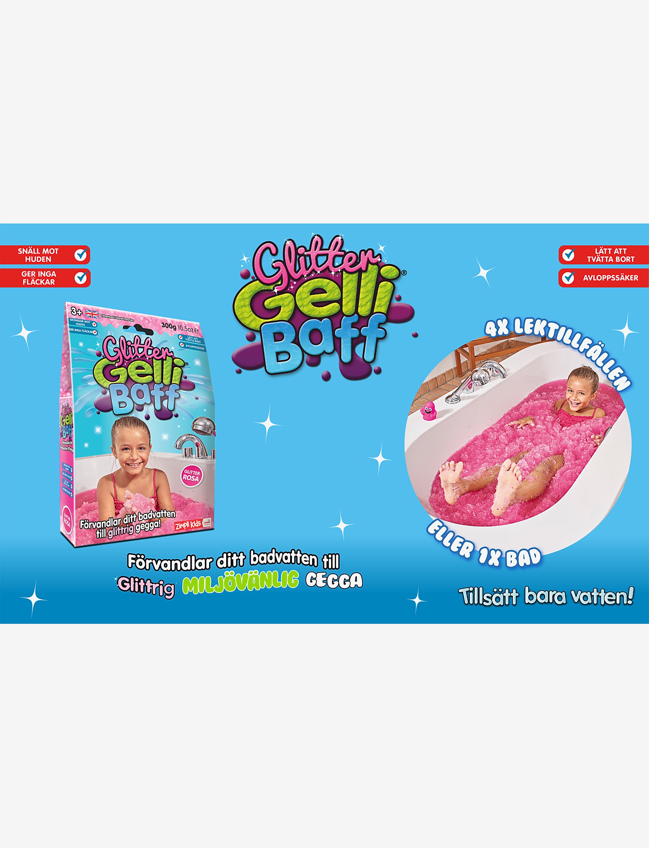 Zimpli kids - Zimpli Kids Glitter Gelli Baff - multicoloured - 2