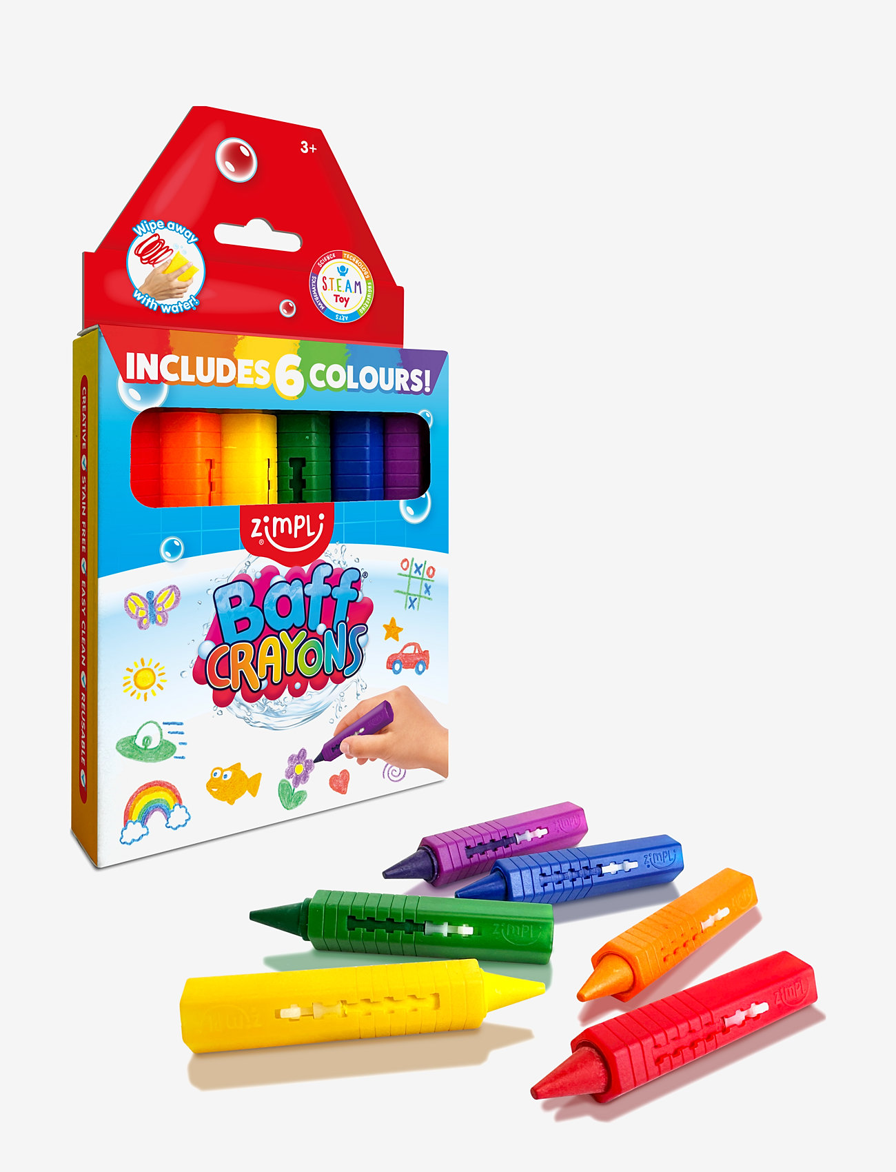 Zimpli kids - Zimpli Kids Baff Crayons - pieštukai - multi coloured - 1