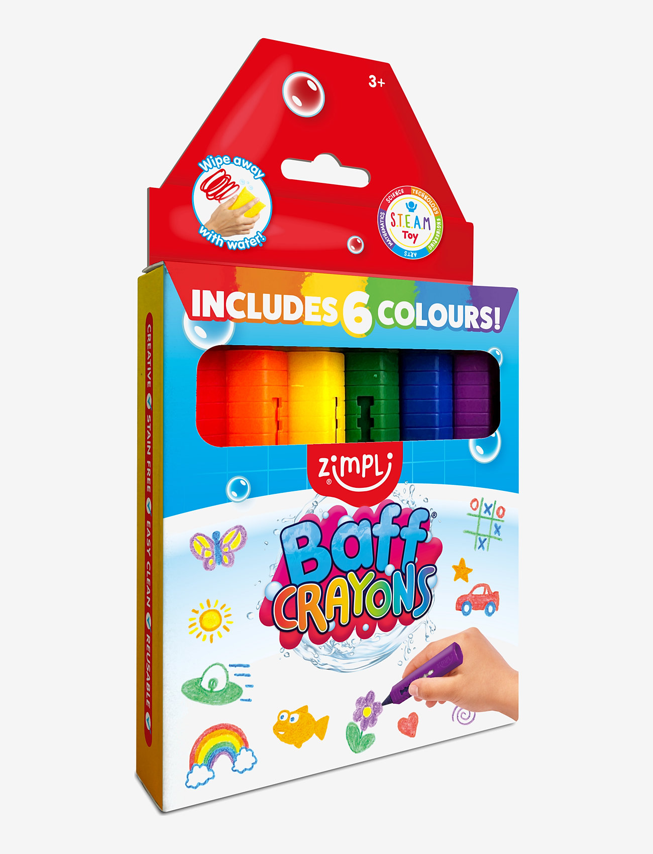 Zimpli kids - Zimpli Kids Baff Crayons - pieštukai - multi coloured - 2
