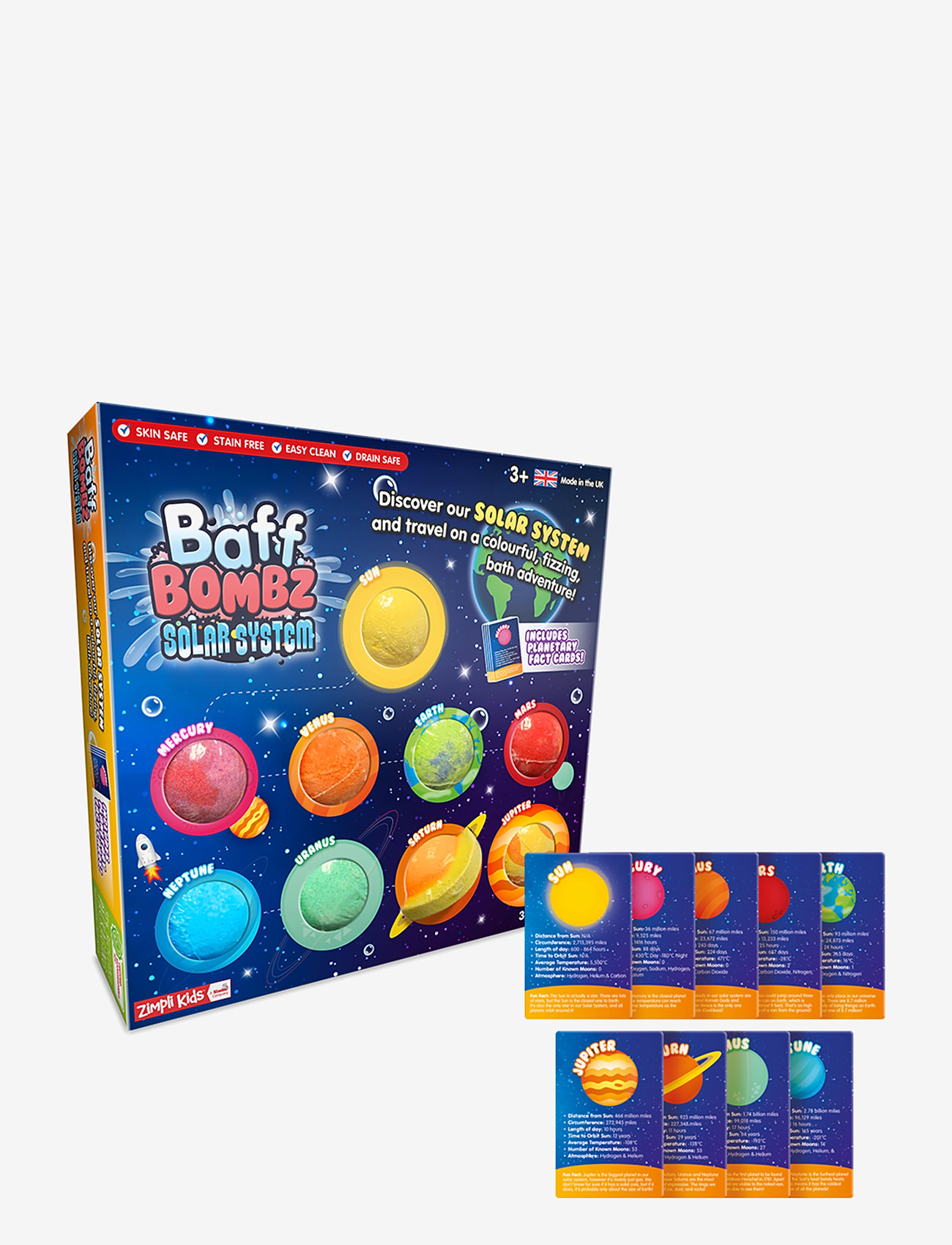 Zimpli Kids Baff Bombz Planets - MULTICOLOURED