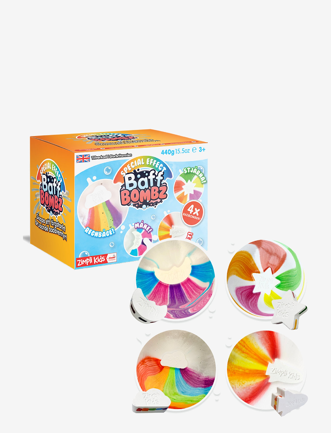 Zimpli kids Zimpli Kids Baff Bombz - Cloud, Rocket, Moon & Star - Bad & Vandlegetøj - MULTICOLOURED / multi