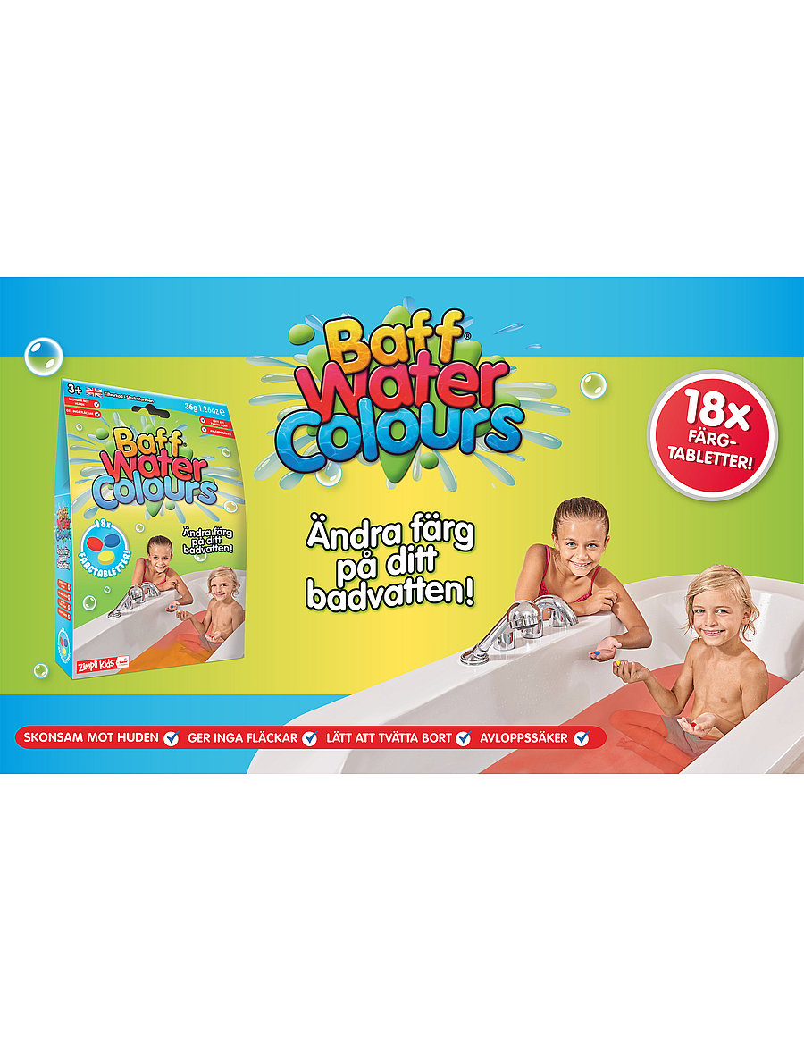 Zimpli kids - BAFF WATER COLOURS - 18 PACK - vannimänguasjad - multicoloured - 5