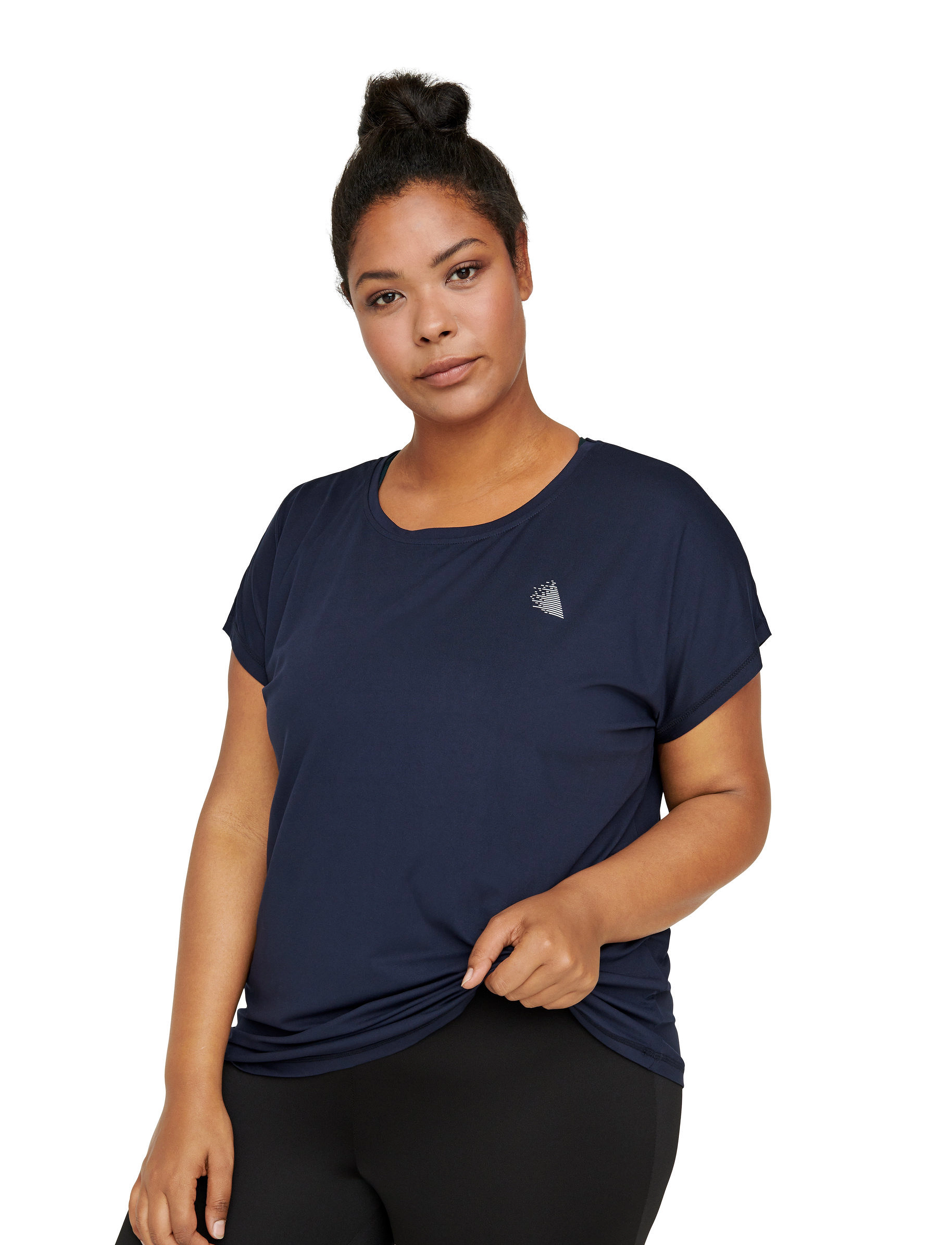 Zizzi - ABASIC, S/S, O-NECK, TEE - night sky - 5