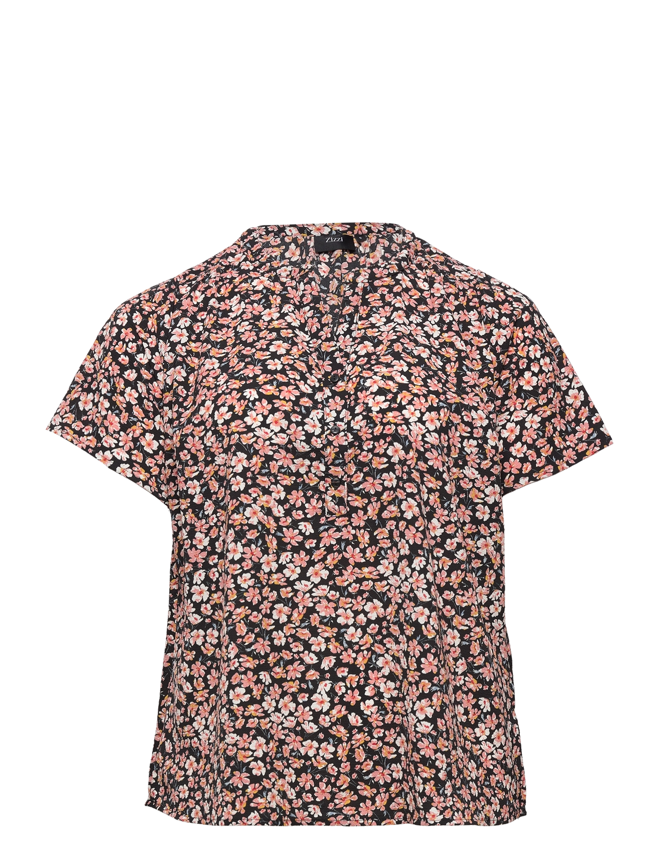 CAANNI, S/S, V-NECK TOP - DITSY AOP