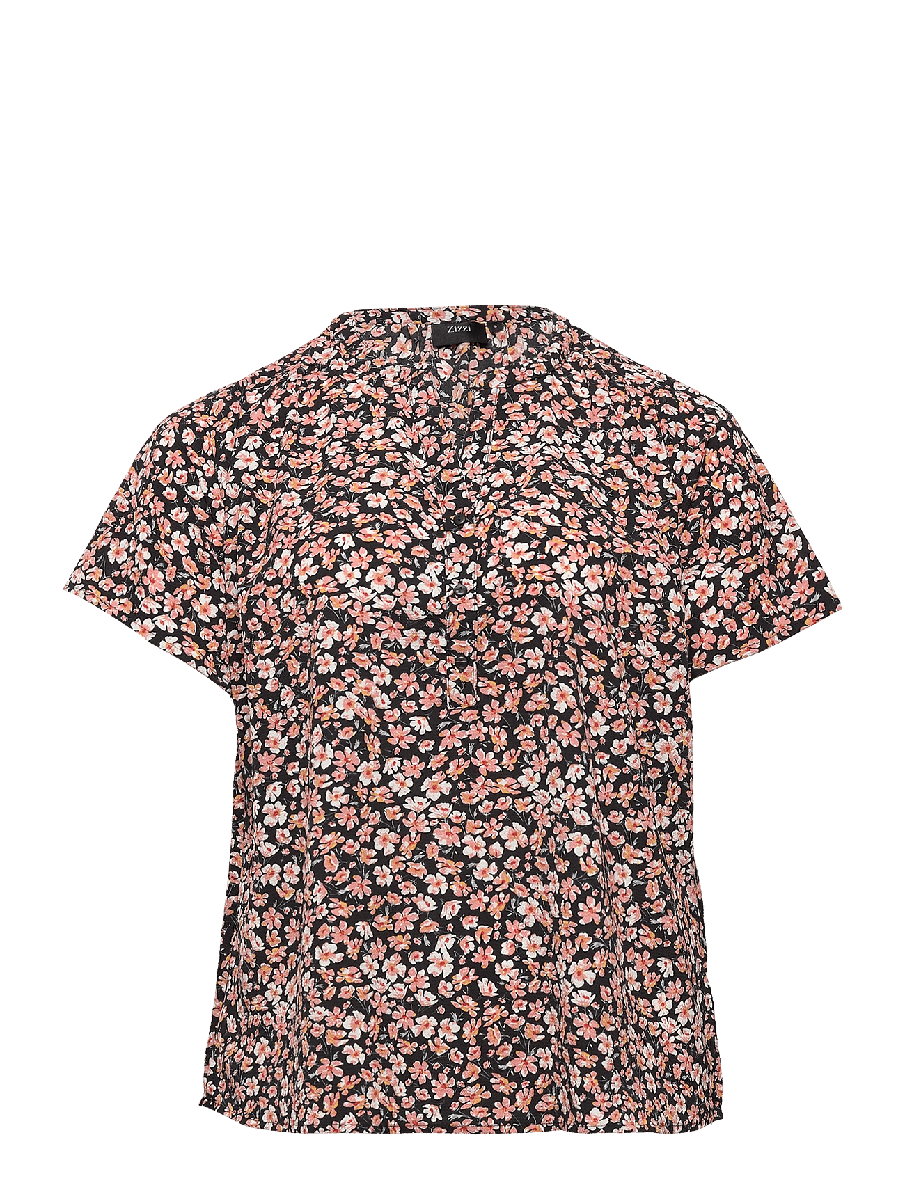 CAANNI, S/S, V-NECK TOP - DITSY AOP