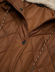 Zizzi - CACAMP HOOD, L/S, COAT - spring jackets - brown - 2