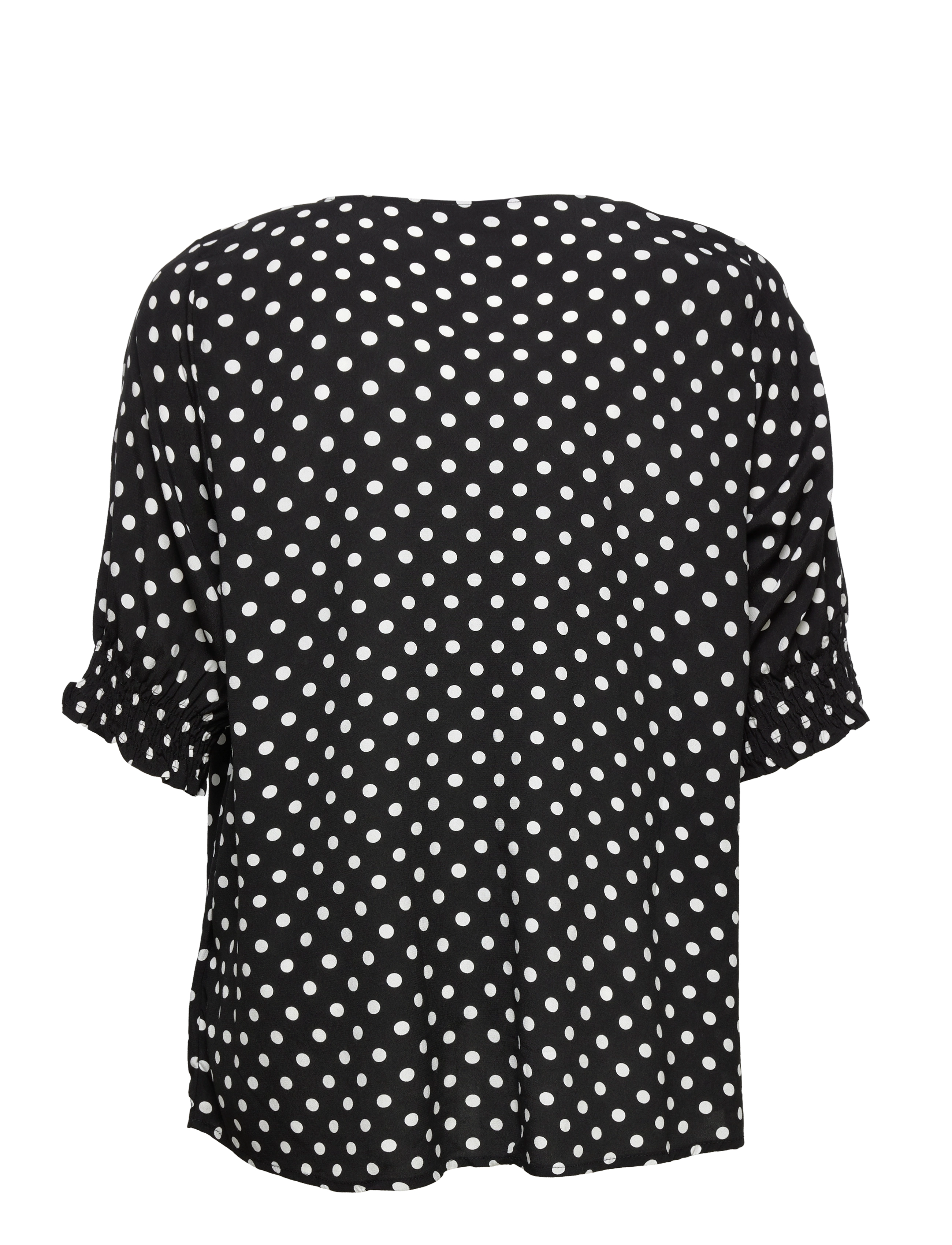Zizzi - EBELLA, 1/2, BLOUSE - black dot - 1